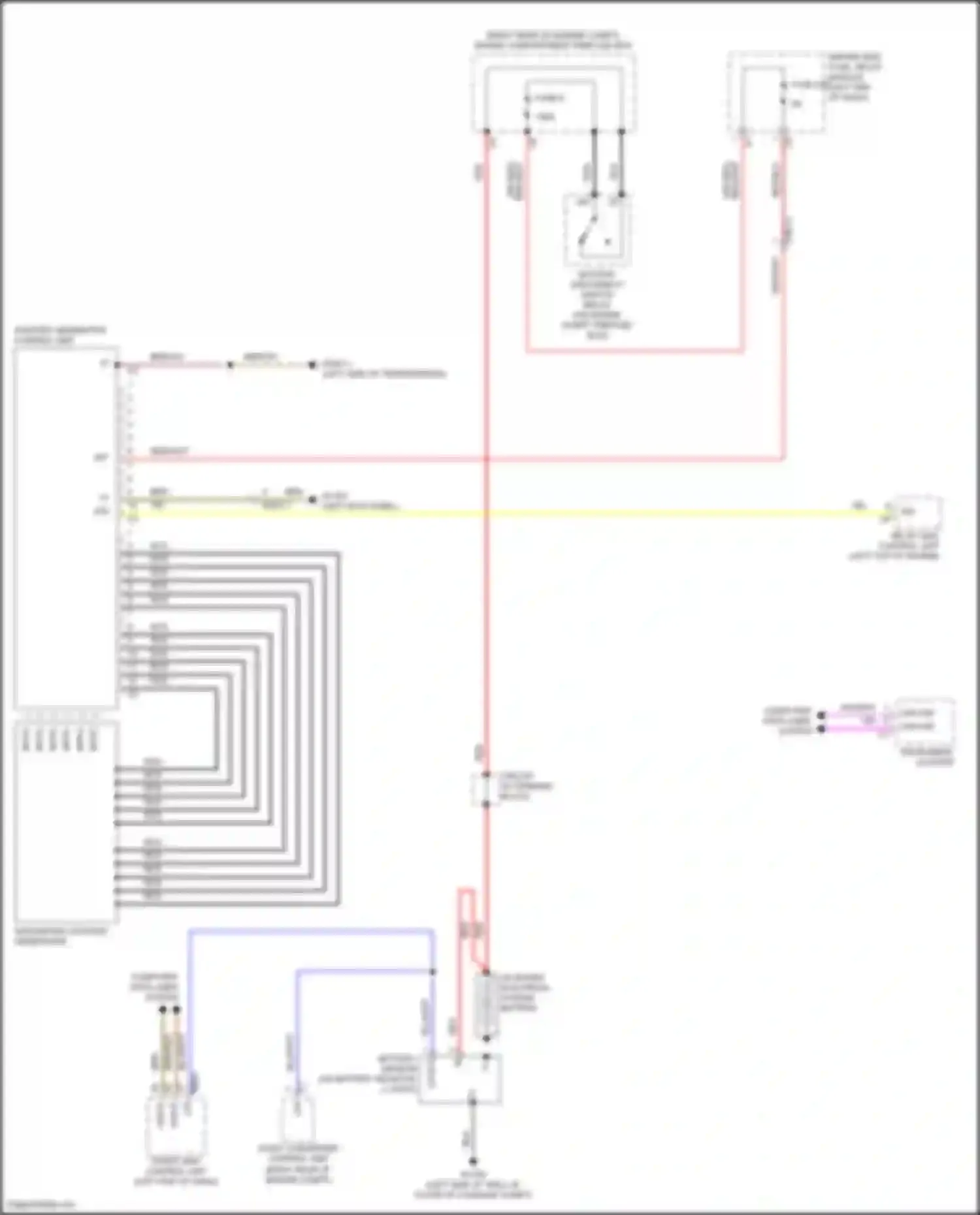 Wiring diagram mpac v for Mercedes-Benz CLS-class C257 (2017-2021) (1 of 4)