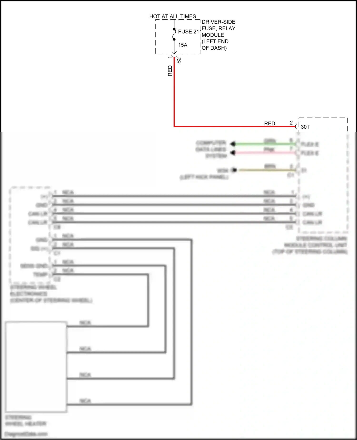 Wiring diagram nca for Mercedes-Benz CLS-class C257 (2017-2021) (8 of 82)