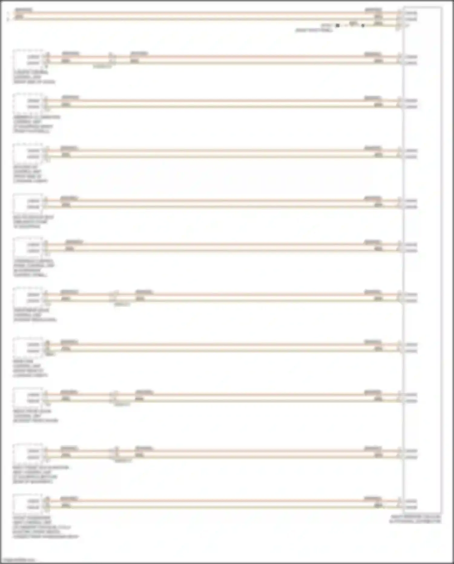 Wiring diagram rear sam control unit for Mercedes-Benz CLS-class C257 (2017-2021) (15 of 21)