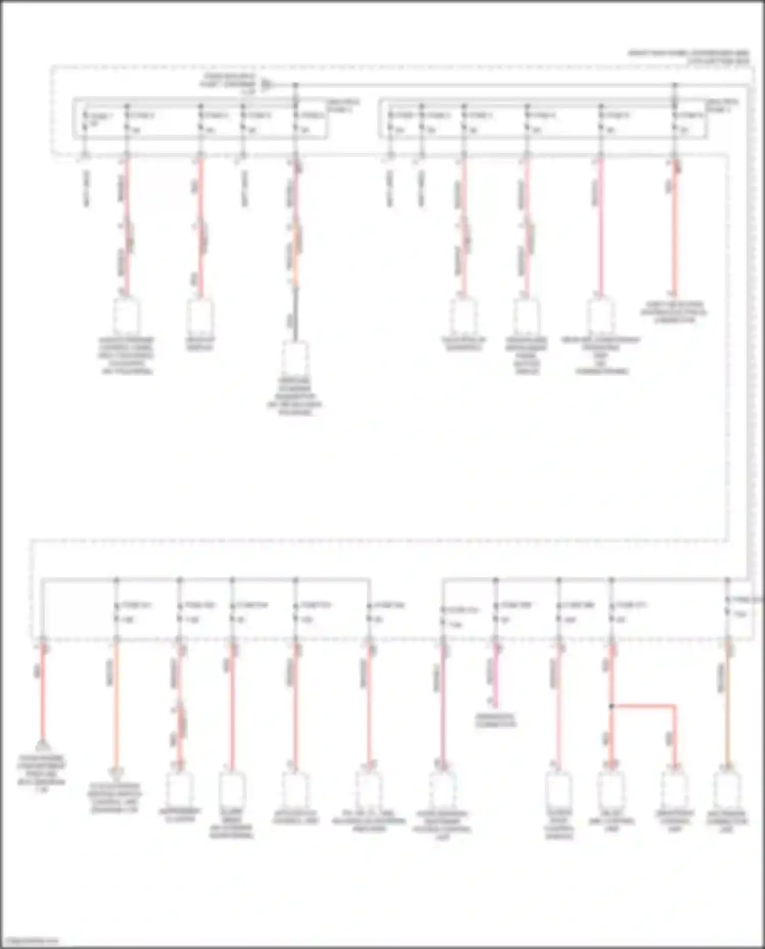Wiring diagram multiple fuse 3 for Mercedes-Benz CLS-class C257 (2017-2021)