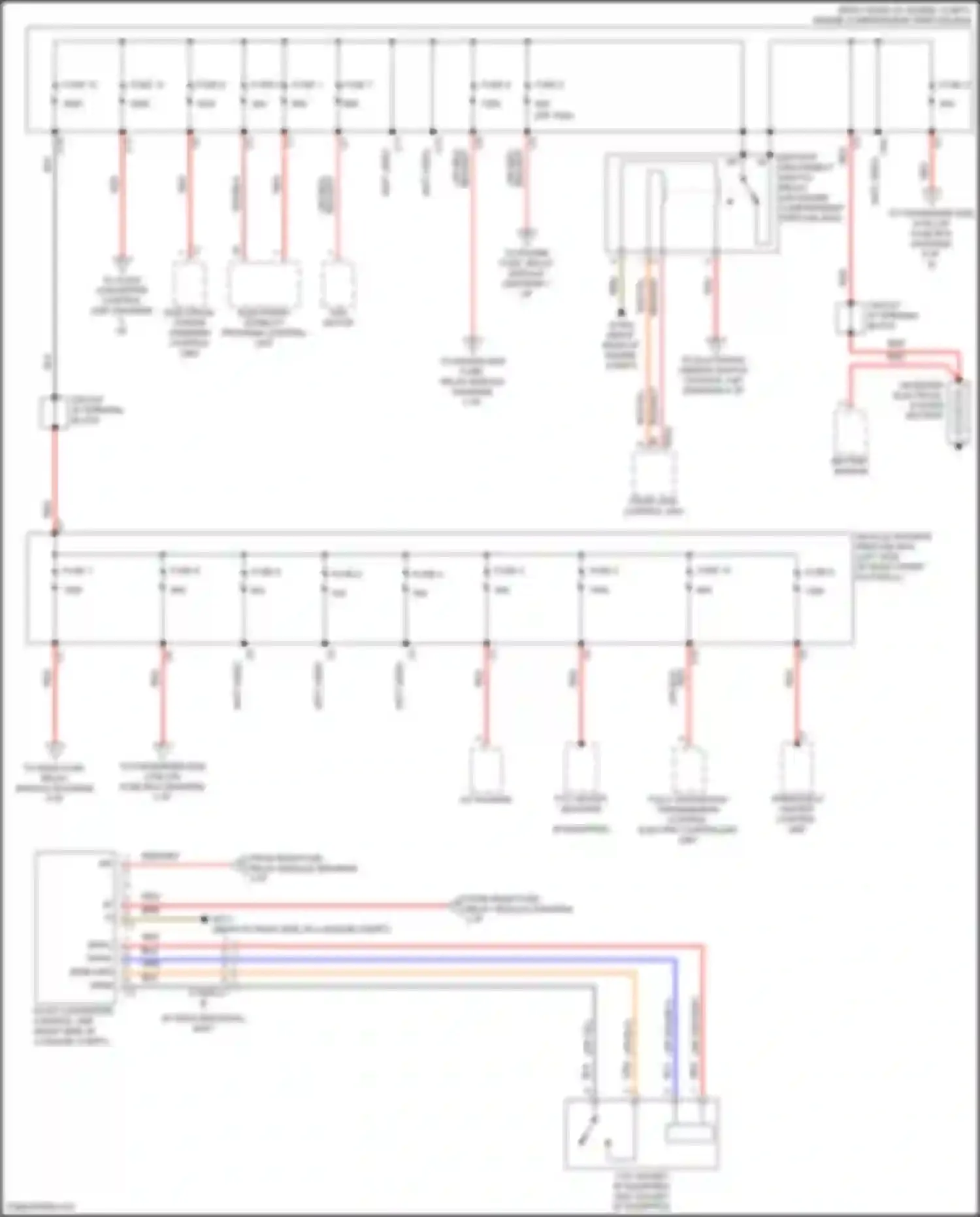 Wiring diagram electronic stability program control unit for Mercedes-Benz CLS-class C257 (2017-2021)