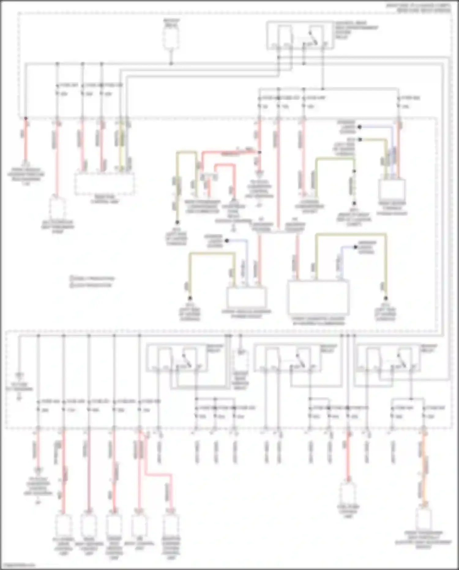 Wiring diagram adaptive damping system control unit for Mercedes-Benz CLS-class C257 (2017-2021)