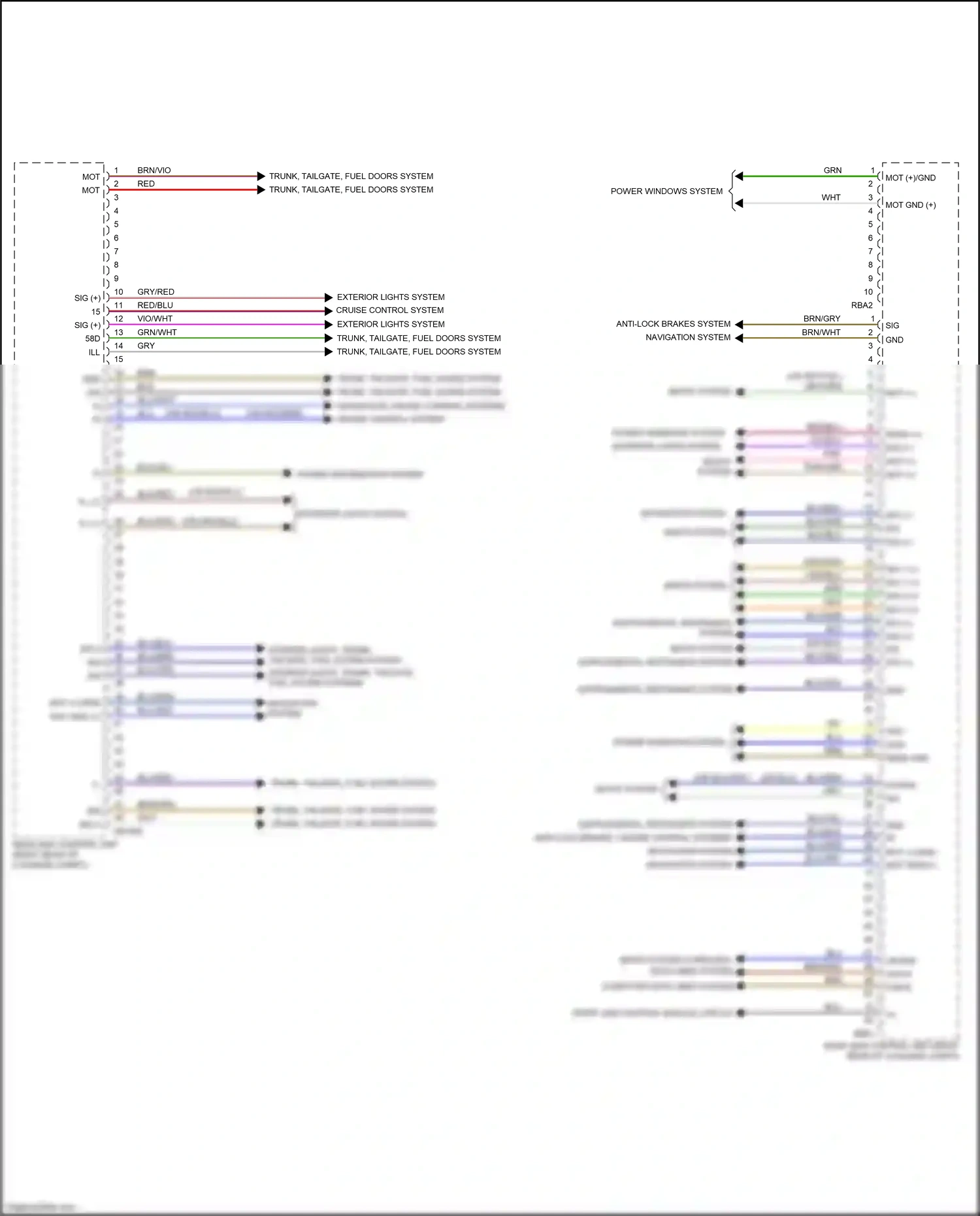Wiring diagram seats system computer data lines system for Mercedes-Benz CLS-class C257 (2017-2021) (1 of 1)