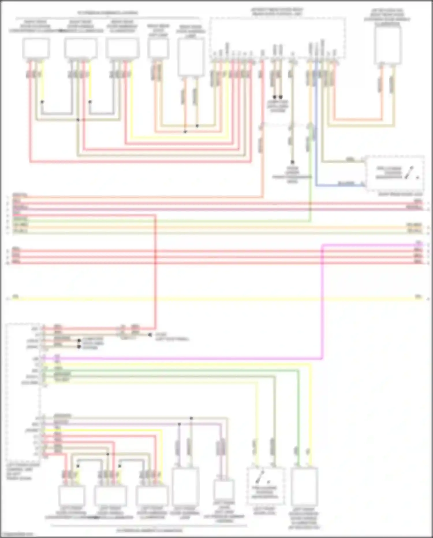 Wiring diagram rain/light sensor w/ additional functions for Mercedes-Benz CLS-class C257 (2017-2021)
