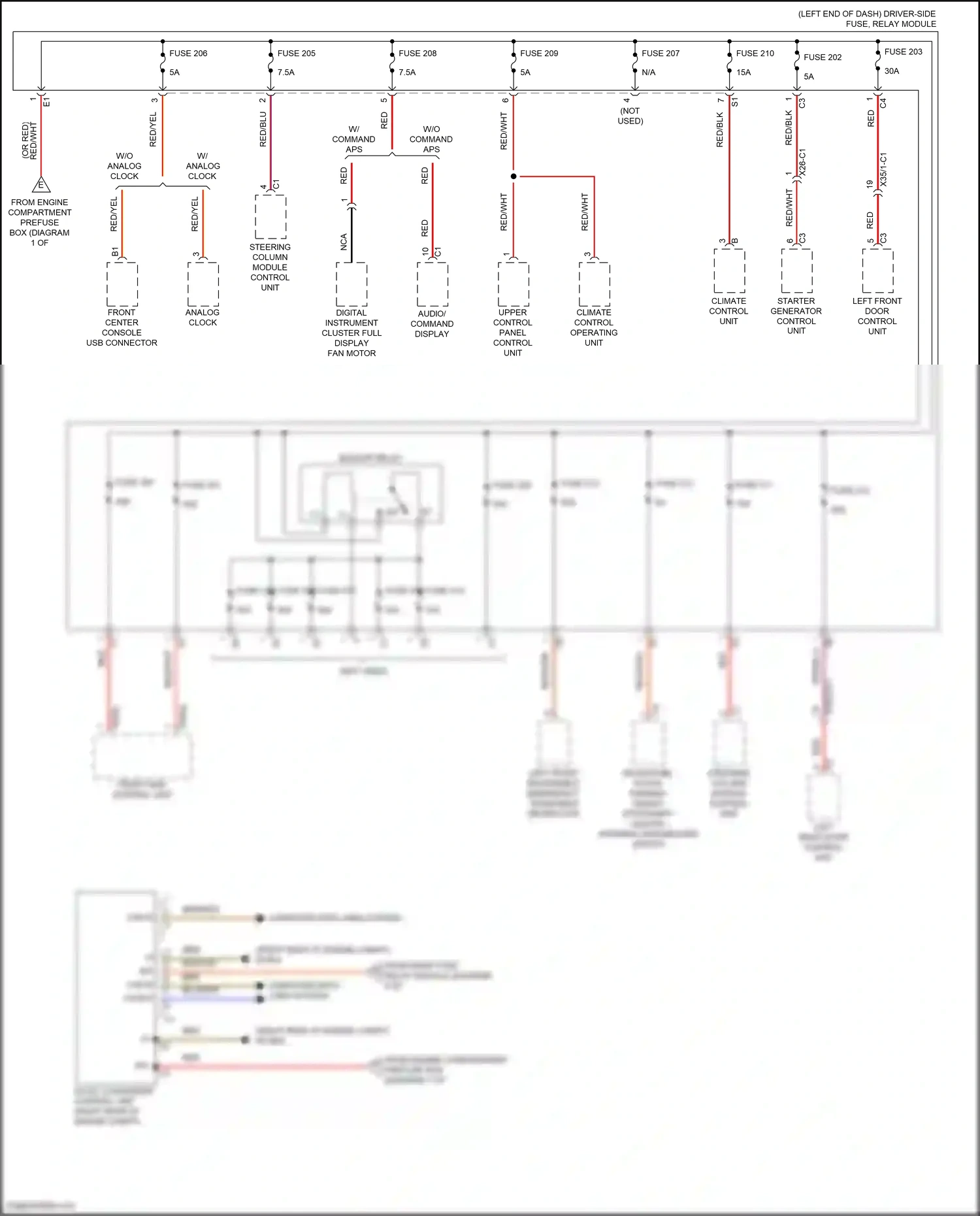 Wiring diagram starter generator control unit for Mercedes-Benz CLS-class C257 (2017-2021) (3 of 4)
