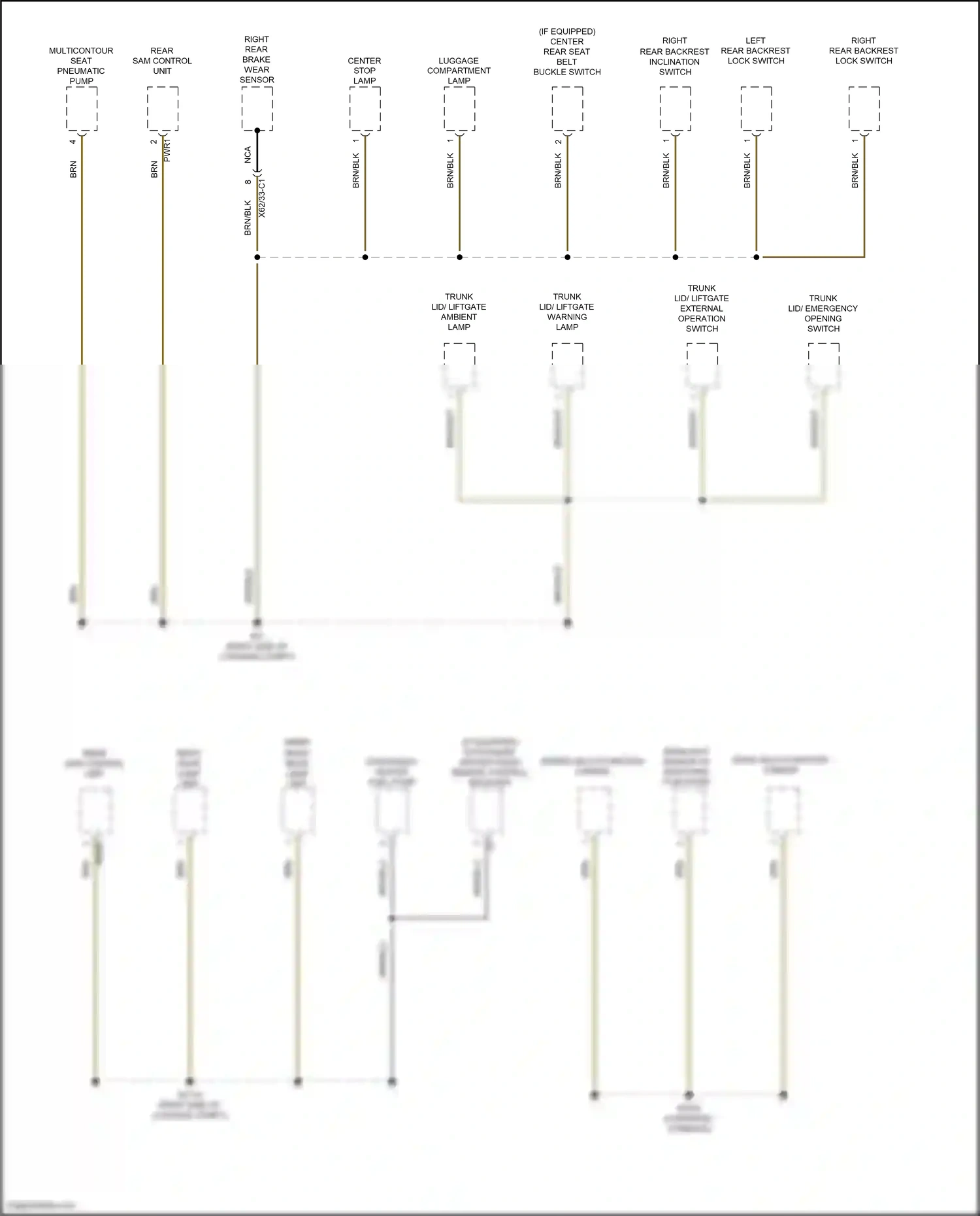 Wiring diagram stereo multi-function camera for Mercedes-Benz CLS-class C257 (2017-2021) (1 of 4)