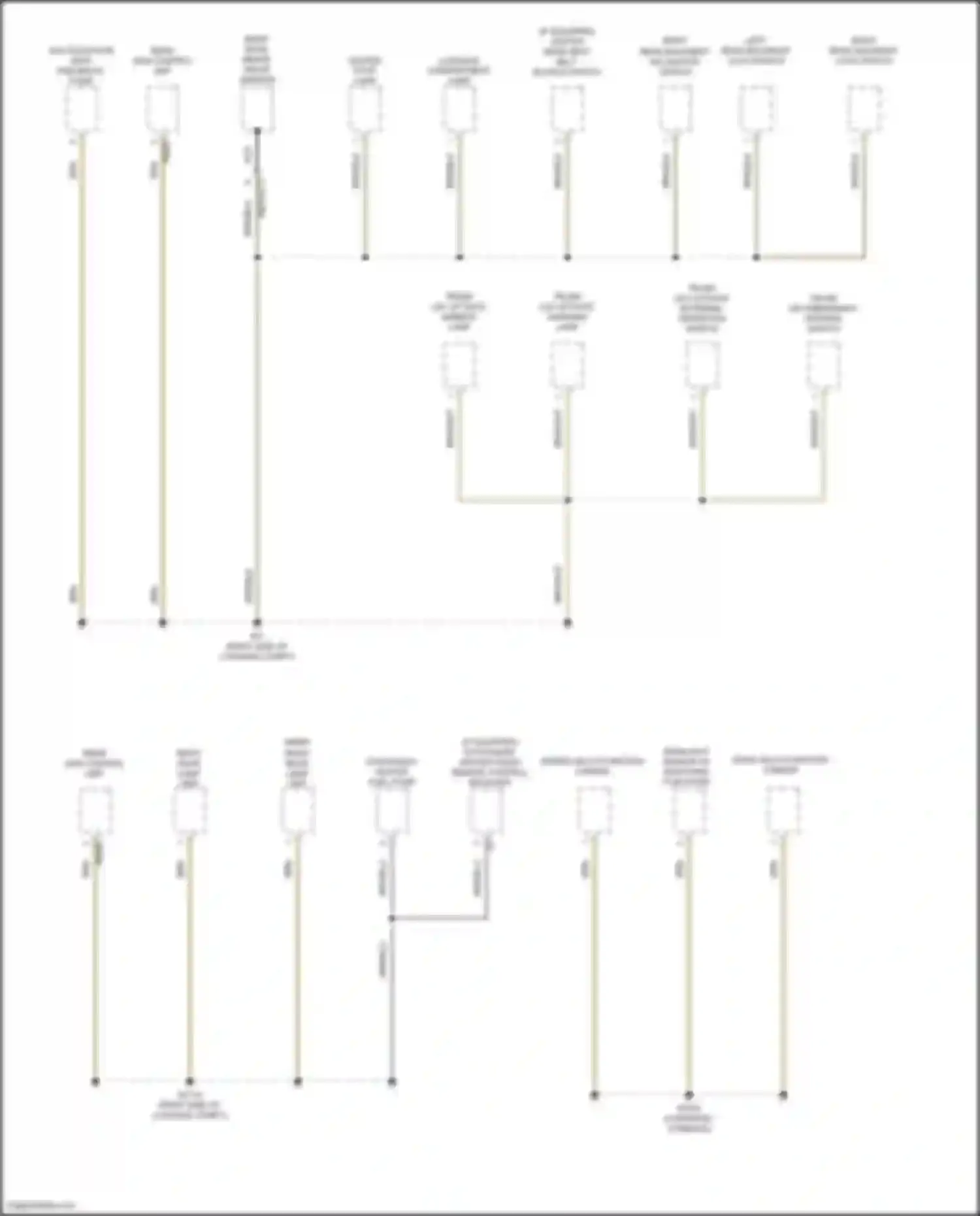 Wiring diagram trunk lid/ liftgate ambient lamp for Mercedes-Benz CLS-class C257 (2017-2021) (2 of 2)
