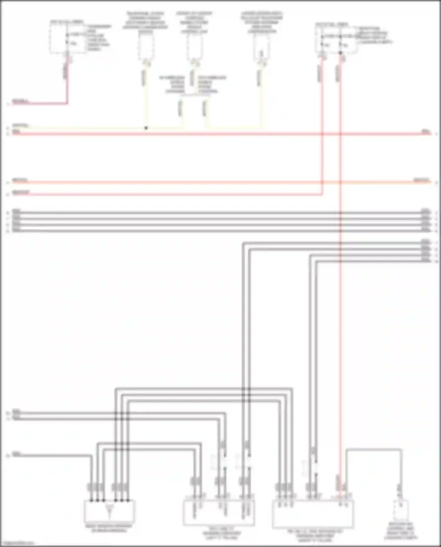 Wiring diagram rear fuse, relay module for Mercedes-Benz CLS-class C257 (2017-2021)