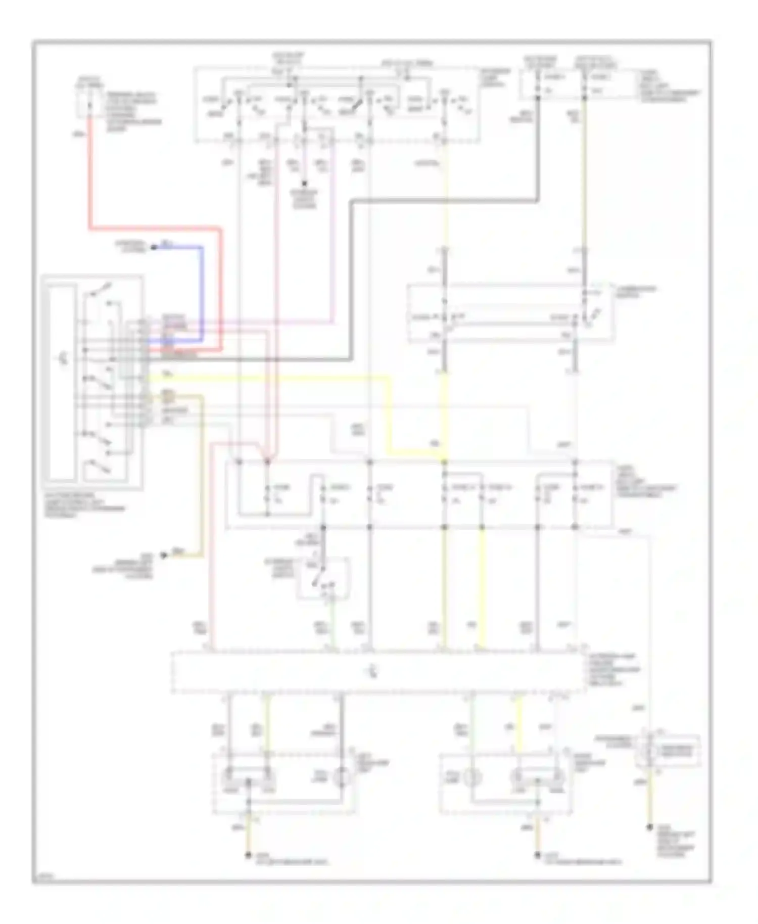 E-class Mercedes-Benz W124/S124/C124/A124 (1992-1997): Headlamps circuit, with drl
