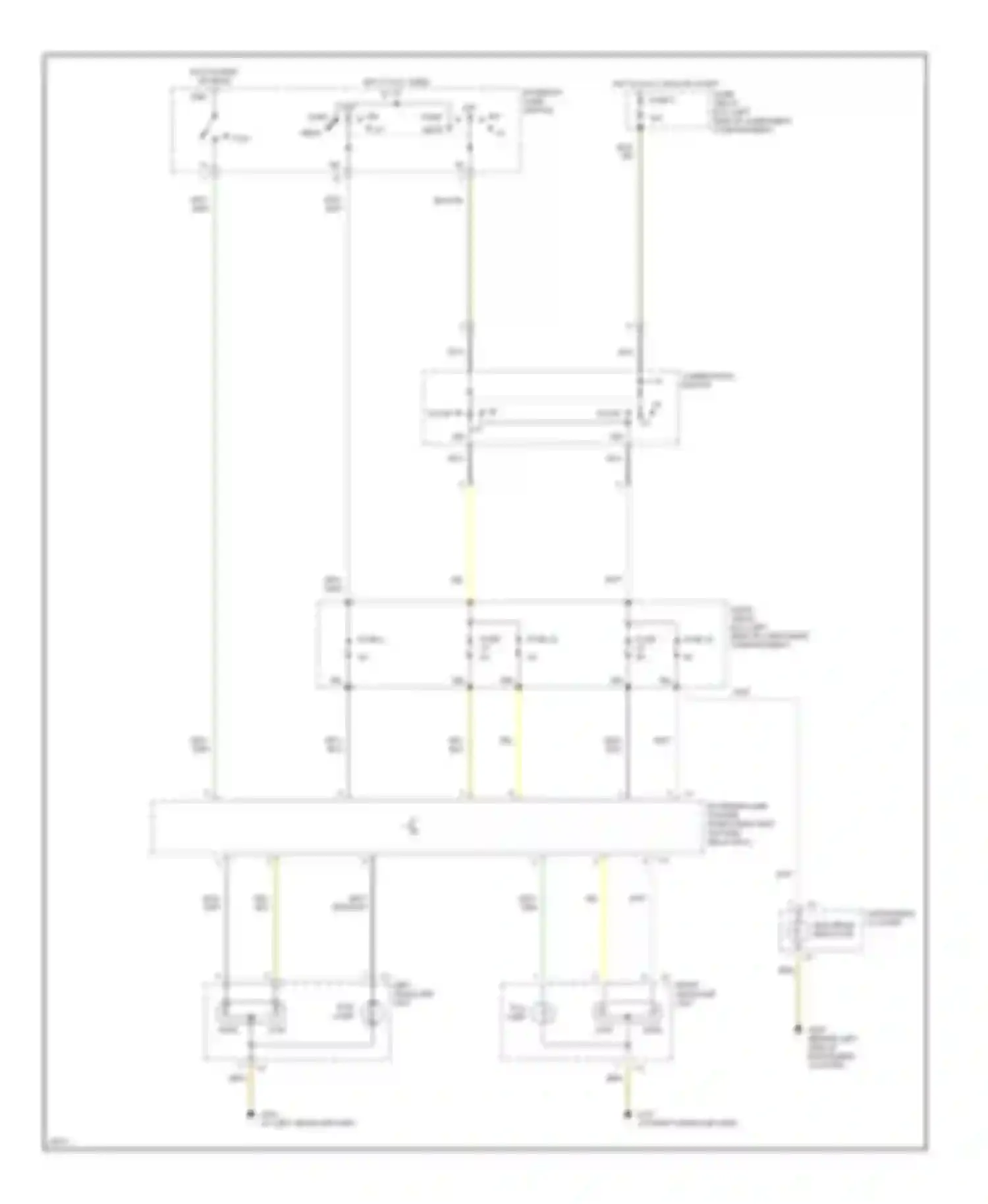 E-class Mercedes-Benz W124/S124/C124/A124 (1992-1997): Headlamps circuit, without drl