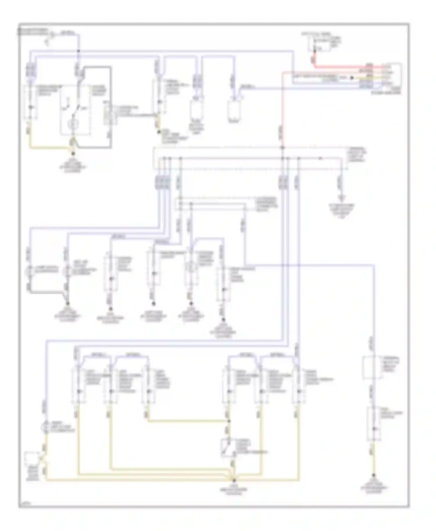E-class Mercedes-Benz W124/S124/C124/A124 (1992-1997): Interior light circuit (2 of 2)