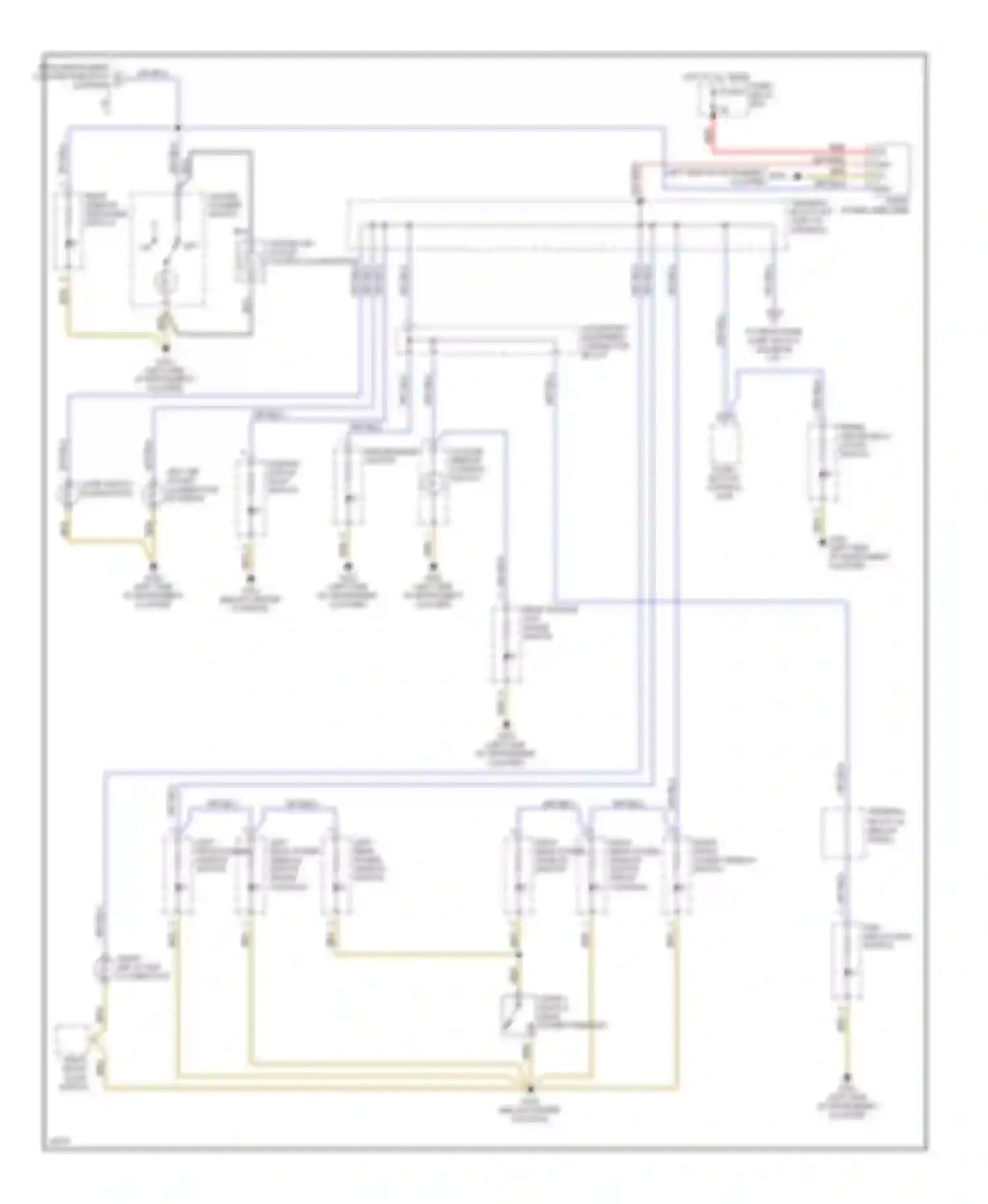 E-class Mercedes-Benz W124/S124/C124/A124 (1992-1997): Interior light circuit, sedan (2 of 2)
