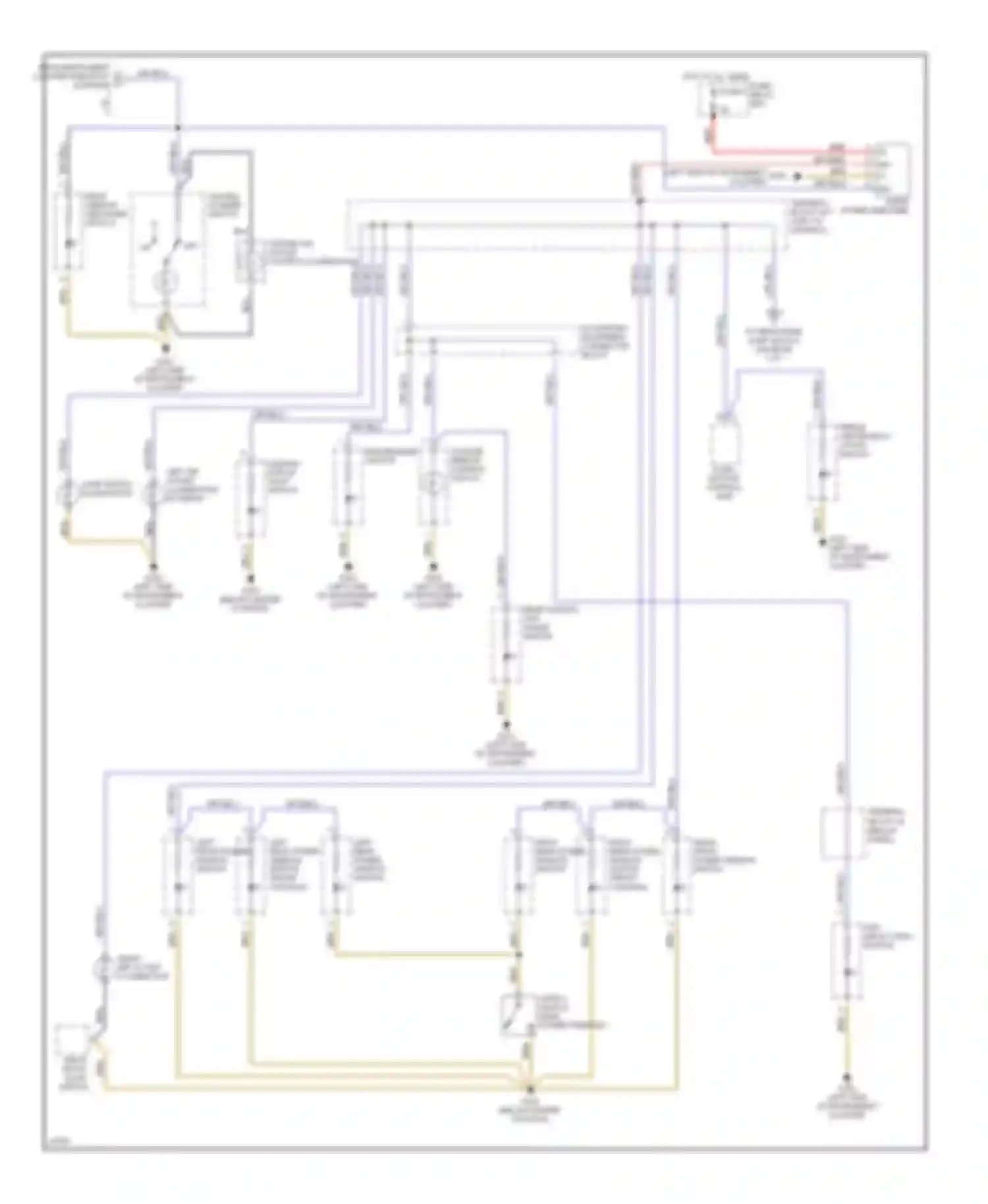E-class Mercedes-Benz W124/S124/C124/A124 (1992-1997): Interior light circuit, wagon (2 of 2)