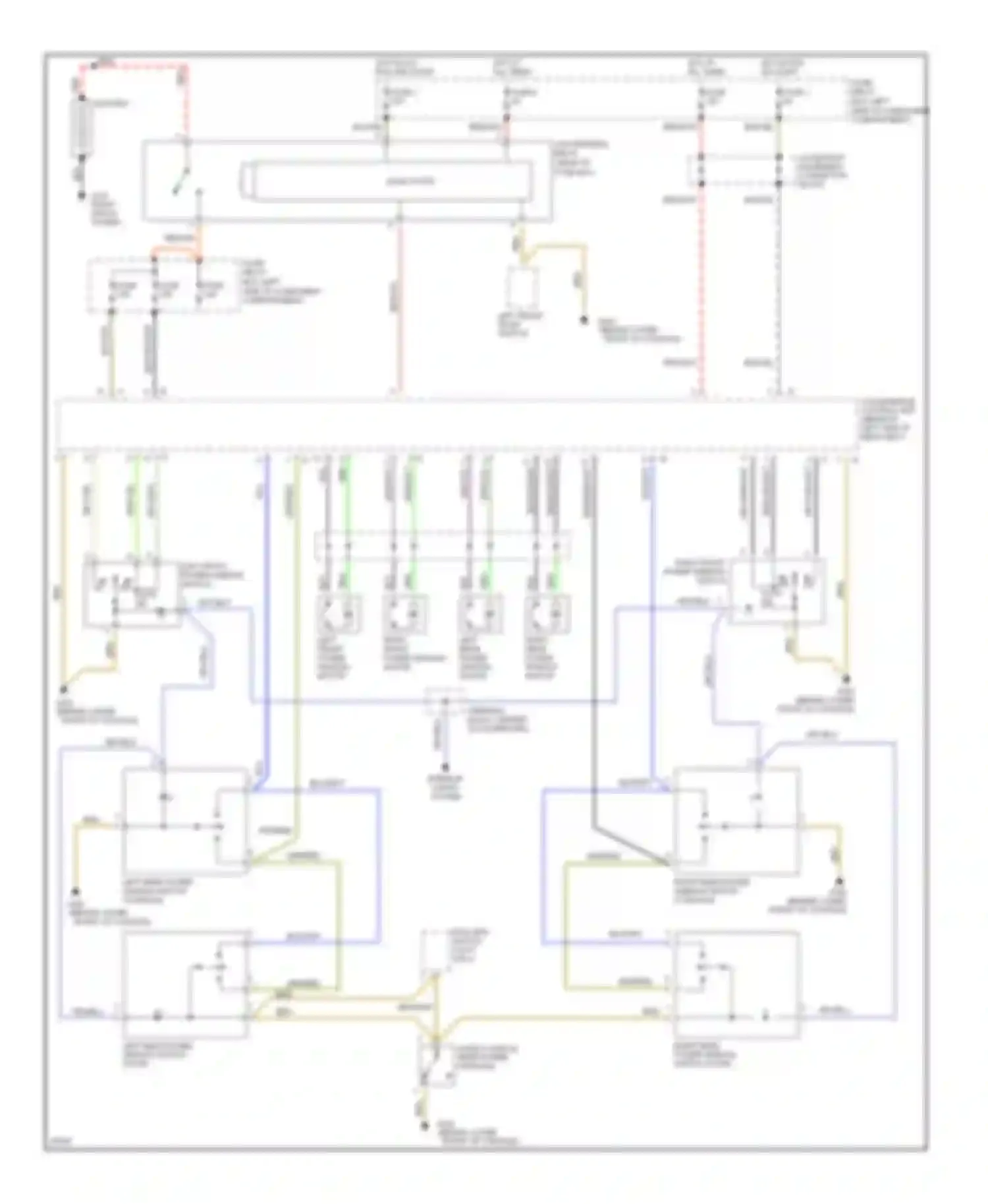 E-class Mercedes-Benz W124/S124/C124/A124 (1992-1997): Power window circuit