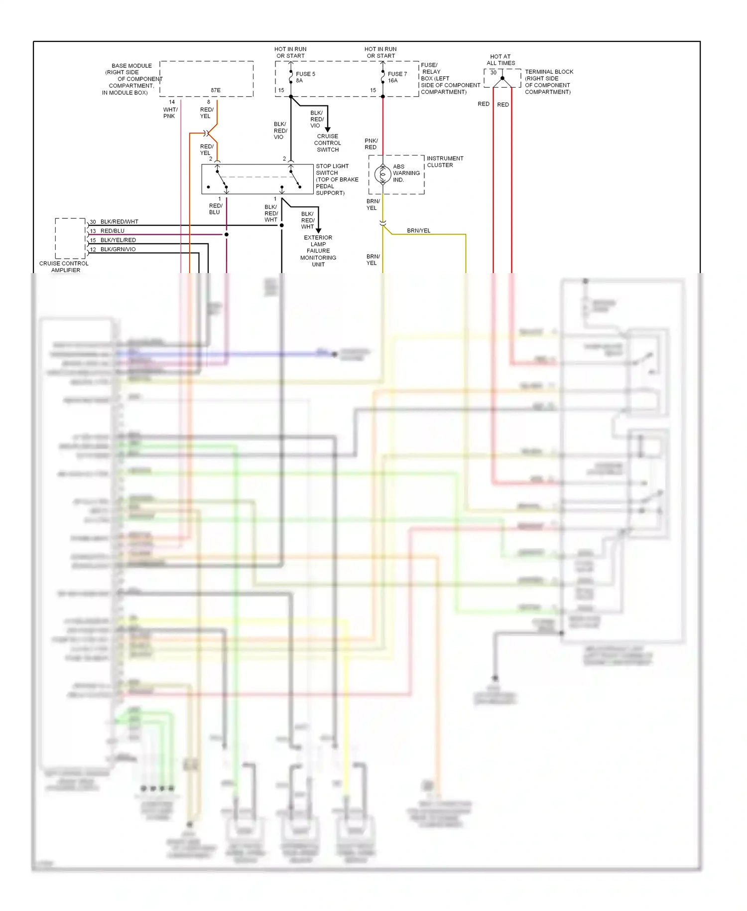 Wiring diagram computer data lines system for Mercedes-Benz E-class W124/S124/C124/A124 (1992-1997) (2 of 4)