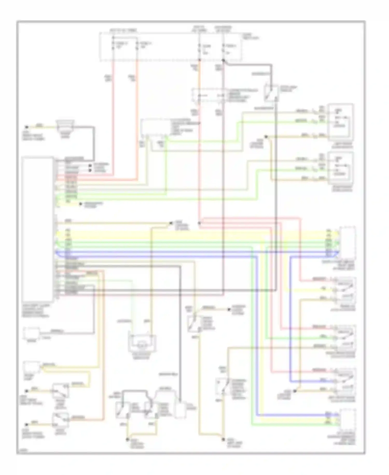 E-class AMG Mercedes-Benz W124/S124/C124/A124 (1994-1996): Anti-theft circuit