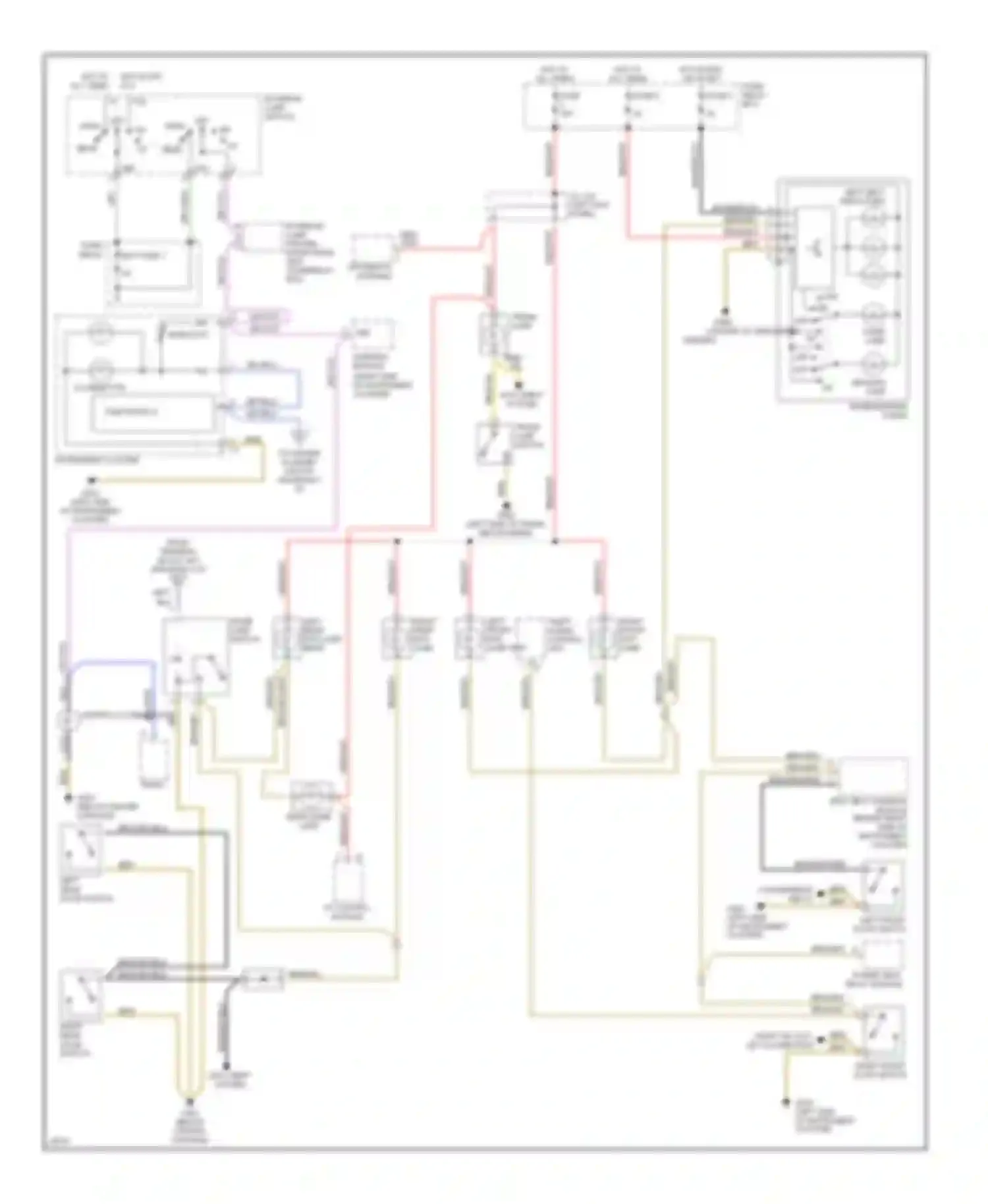 E-class AMG Mercedes-Benz W124/S124/C124/A124 (1994-1996): Interior light circuit (1 of 2)