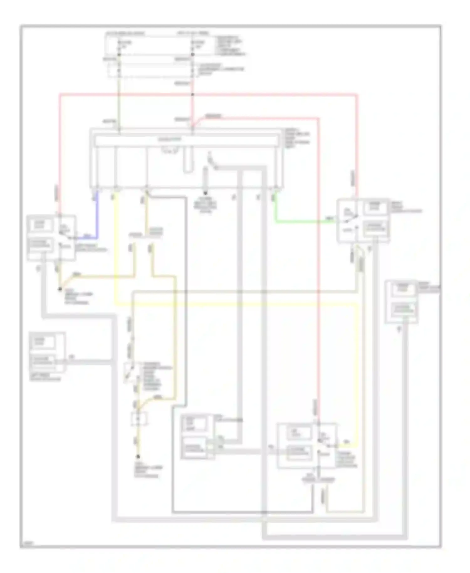 E-class AMG Mercedes-Benz W124/S124/C124/A124 (1994-1996): Power door lock circuit