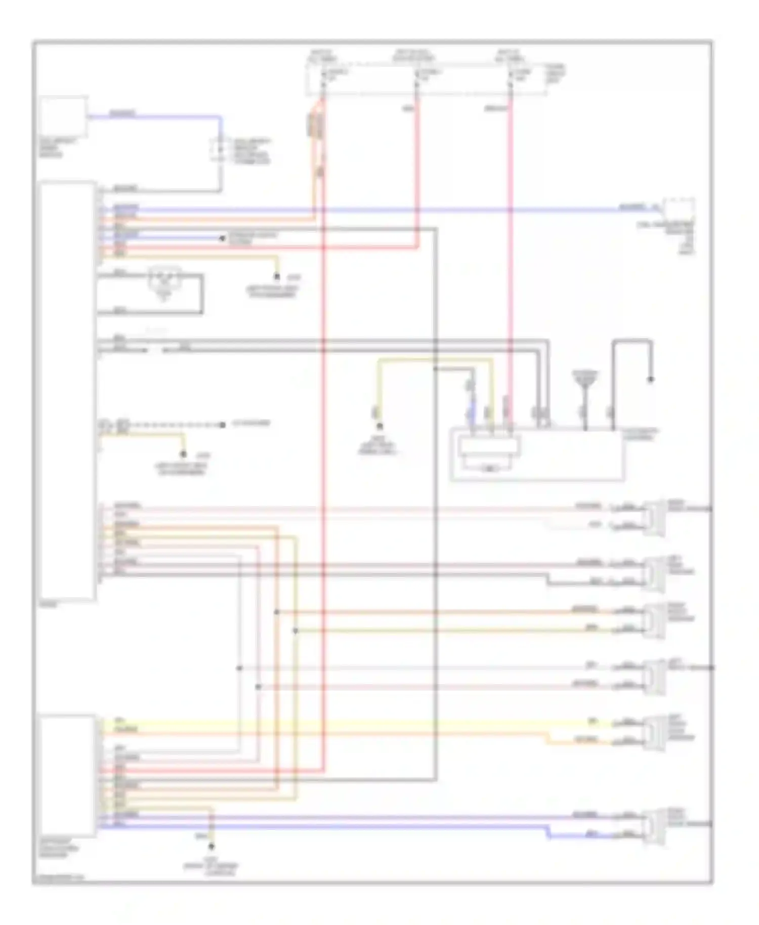 E-class AMG Mercedes-Benz W124/S124/C124/A124 (1994-1996): Radio circuits, standard audio