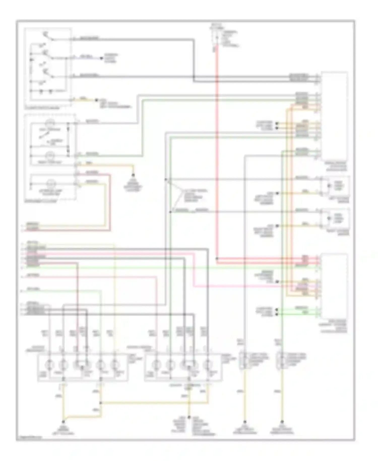 E-class AMG Mercedes-Benz W210/S210 facelift (1999-2002): Exterior light circuit (2 of 2)