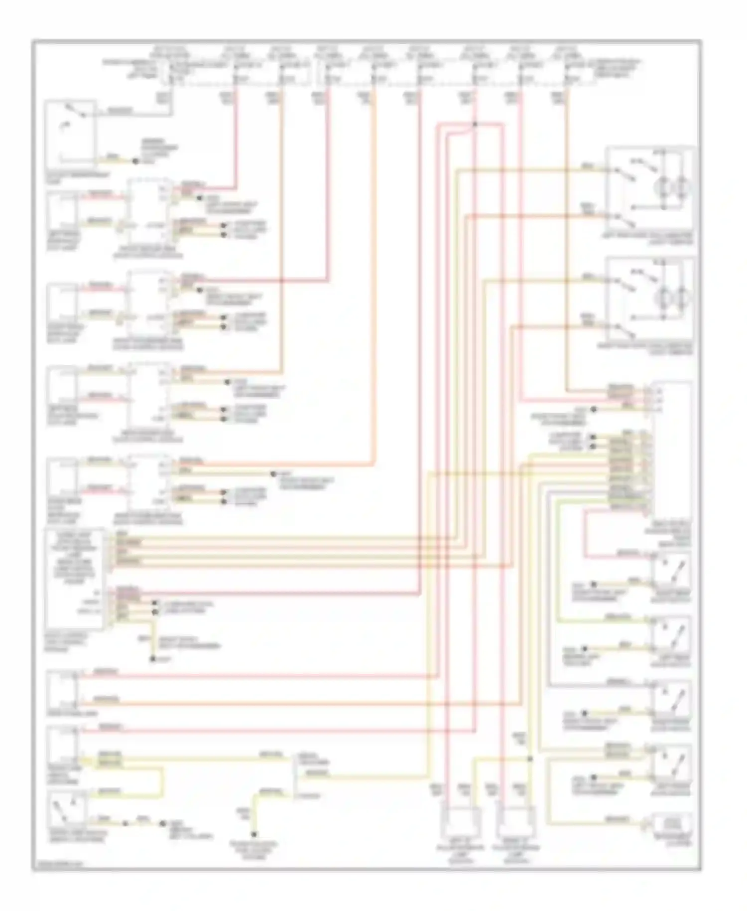 E-class AMG Mercedes-Benz W210/S210 facelift (1999-2002): Courtesy lamps circuit