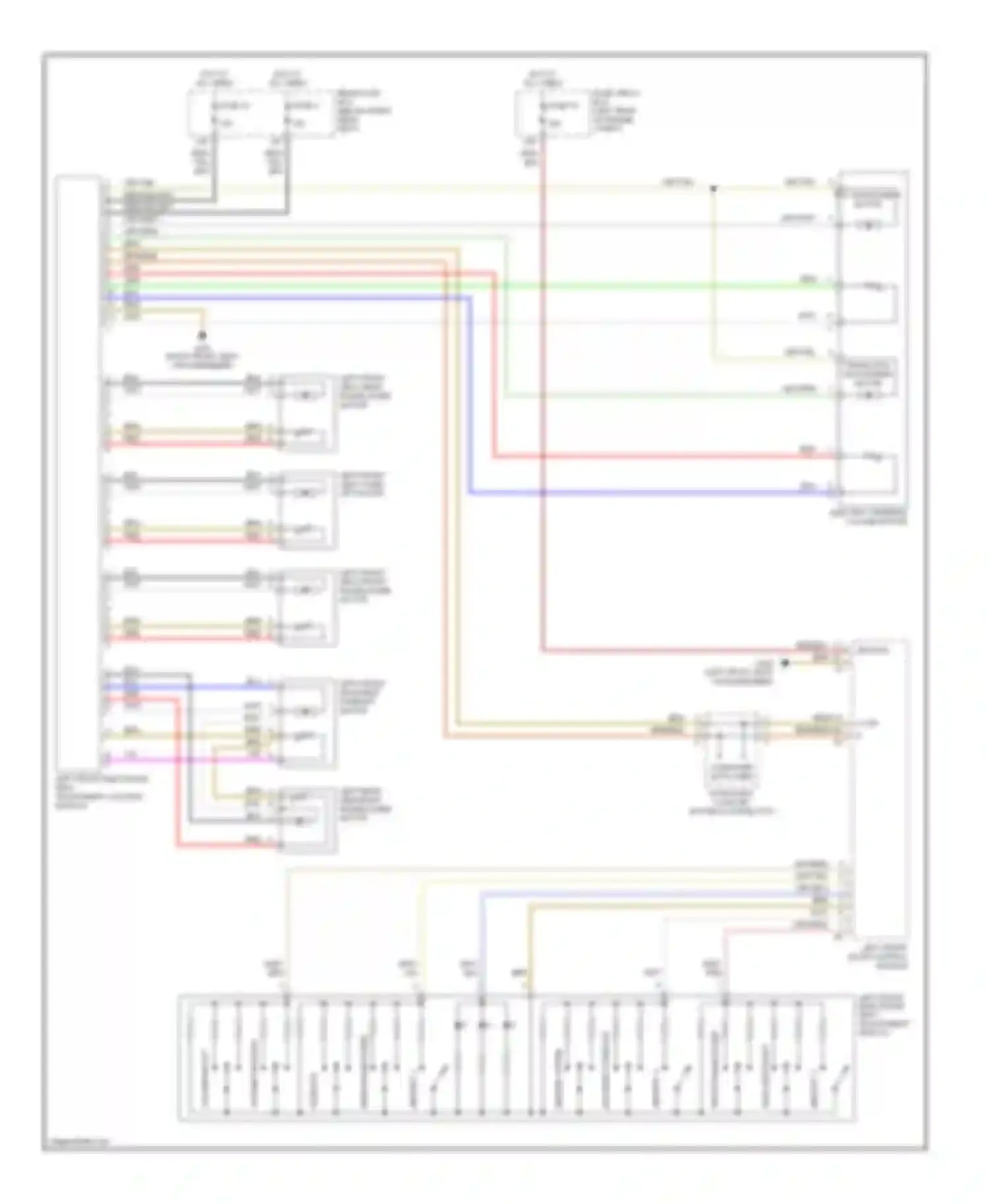 E-class AMG Mercedes-Benz W210/S210 facelift (1999-2002): Memory driver's seat & power steering column circuit