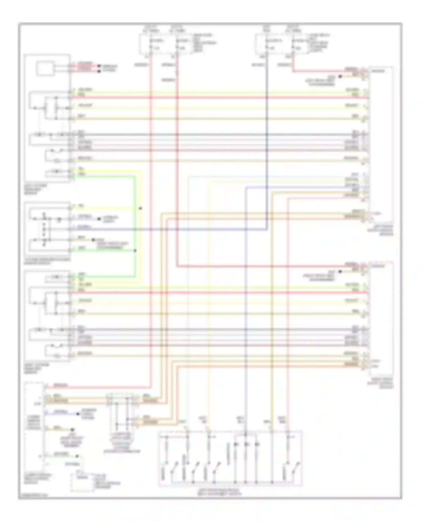 E-class AMG Mercedes-Benz W210/S210 facelift (1999-2002): Memory mirrors circuit