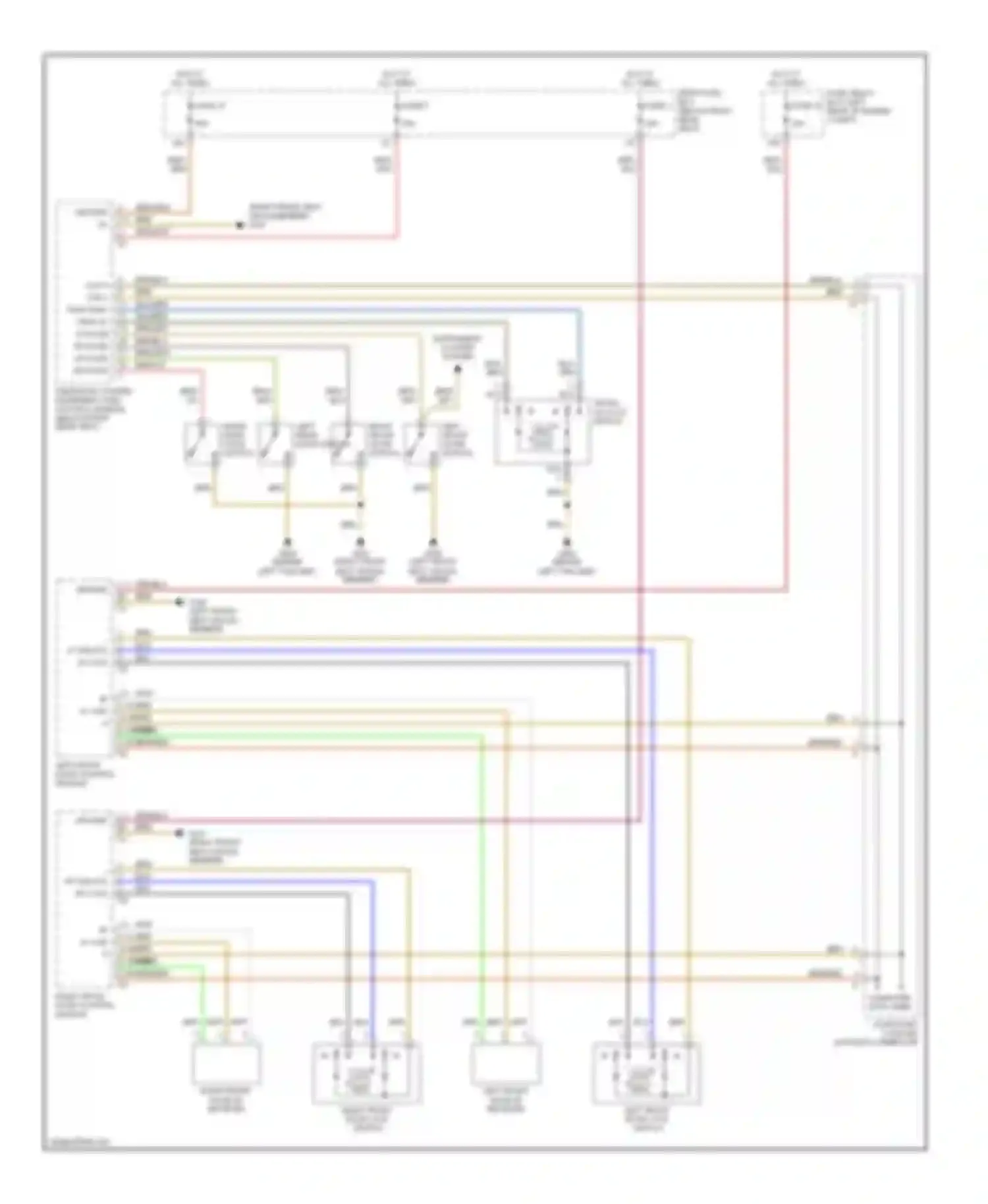 E-class AMG Mercedes-Benz W210/S210 facelift (1999-2002): Power door lock circuit