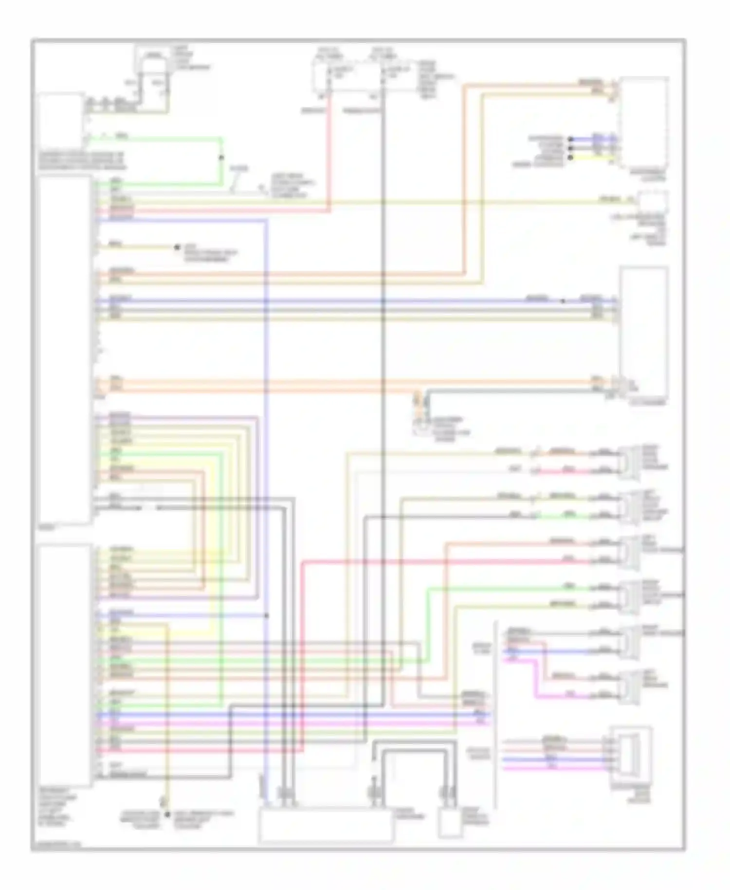 E-class AMG Mercedes-Benz W210/S210 facelift (1999-2002): Radio circuits, with amplifier