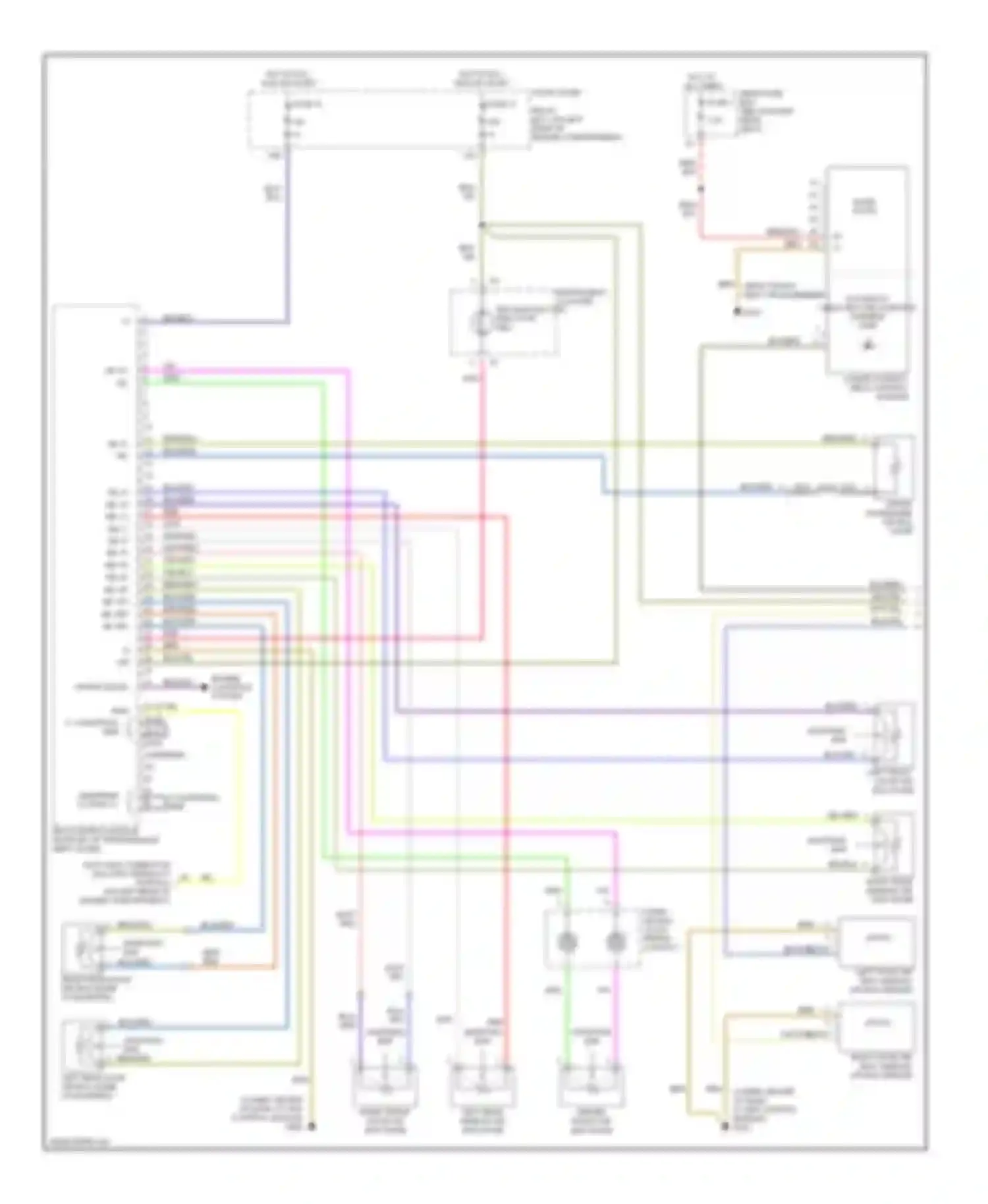 E-class AMG Mercedes-Benz W210/S210 facelift (1999-2002): Supplemental restraint circuit (1 of 2)