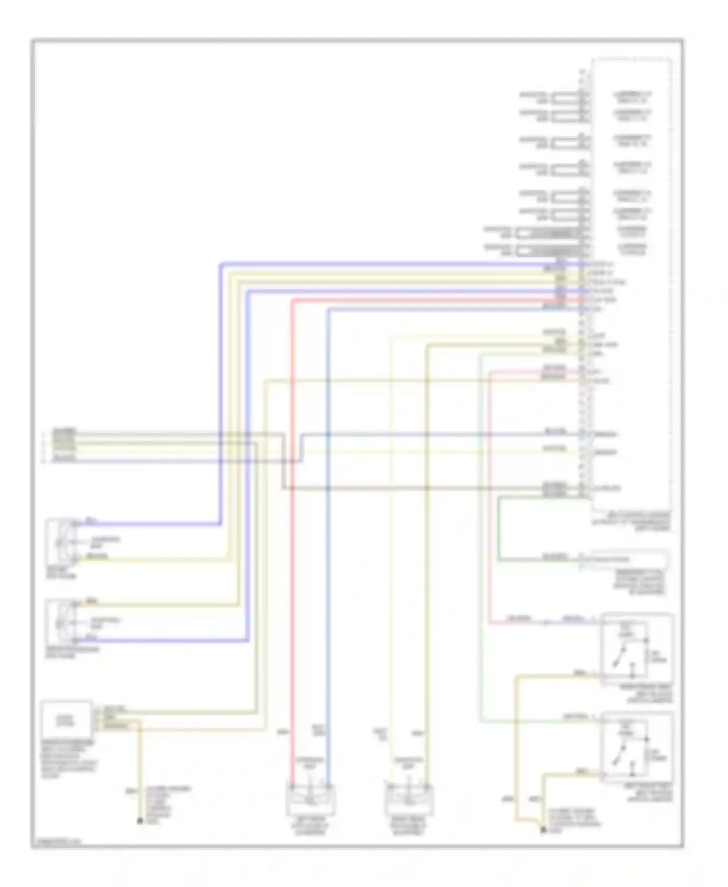 E-class AMG Mercedes-Benz W210/S210 facelift (1999-2002): Supplemental restraint circuit (2 of 2)