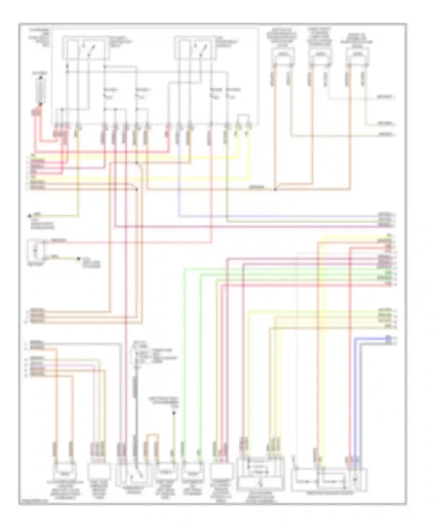 E-class Mercedes-Benz W210/S210 facelift (1999-2003): Wiring diagram engine performance 4.3l (2 of 3)