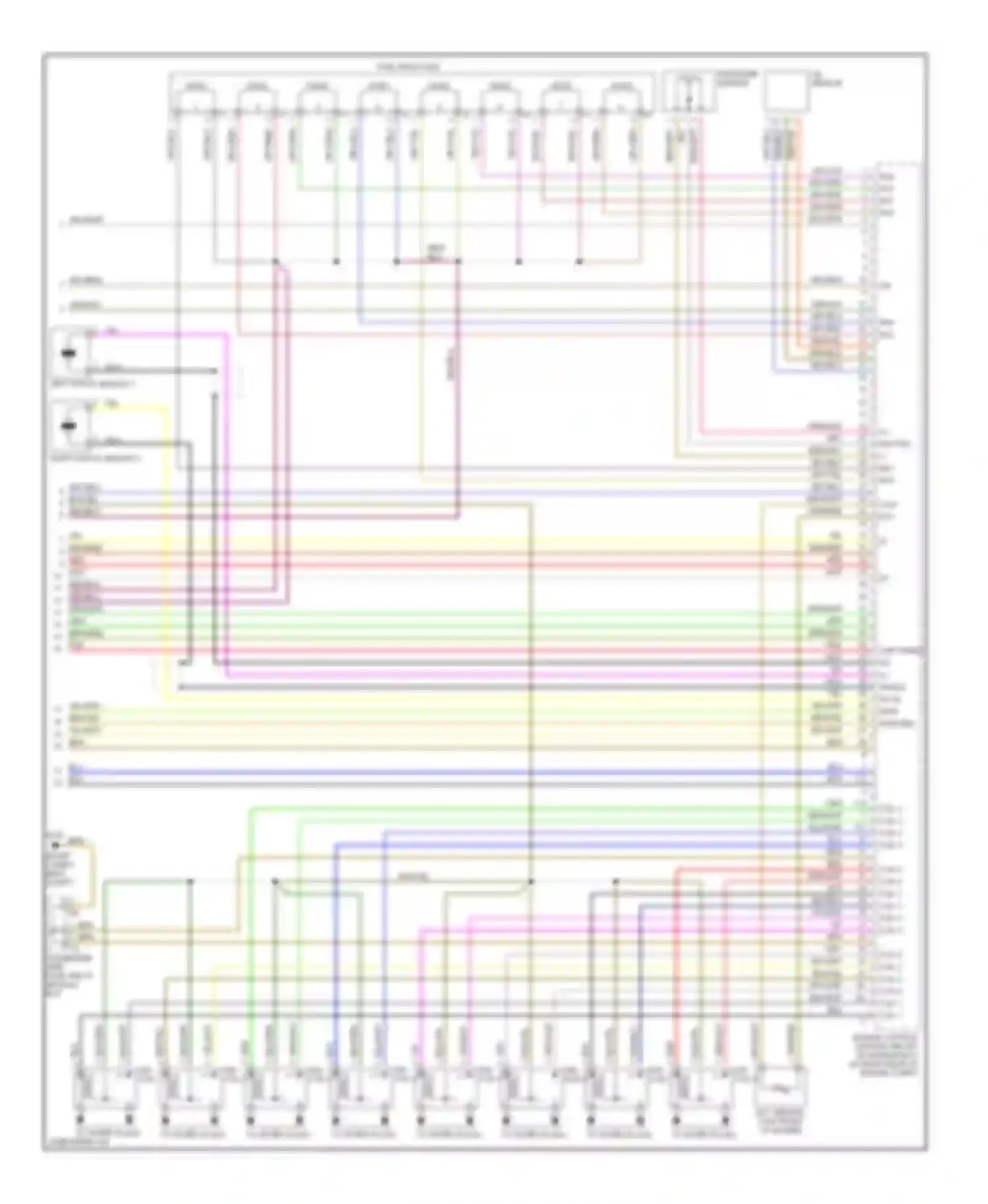 E-class Mercedes-Benz W210/S210 facelift (1999-2003): Wiring diagram engine performance 4.3l (3 of 3)