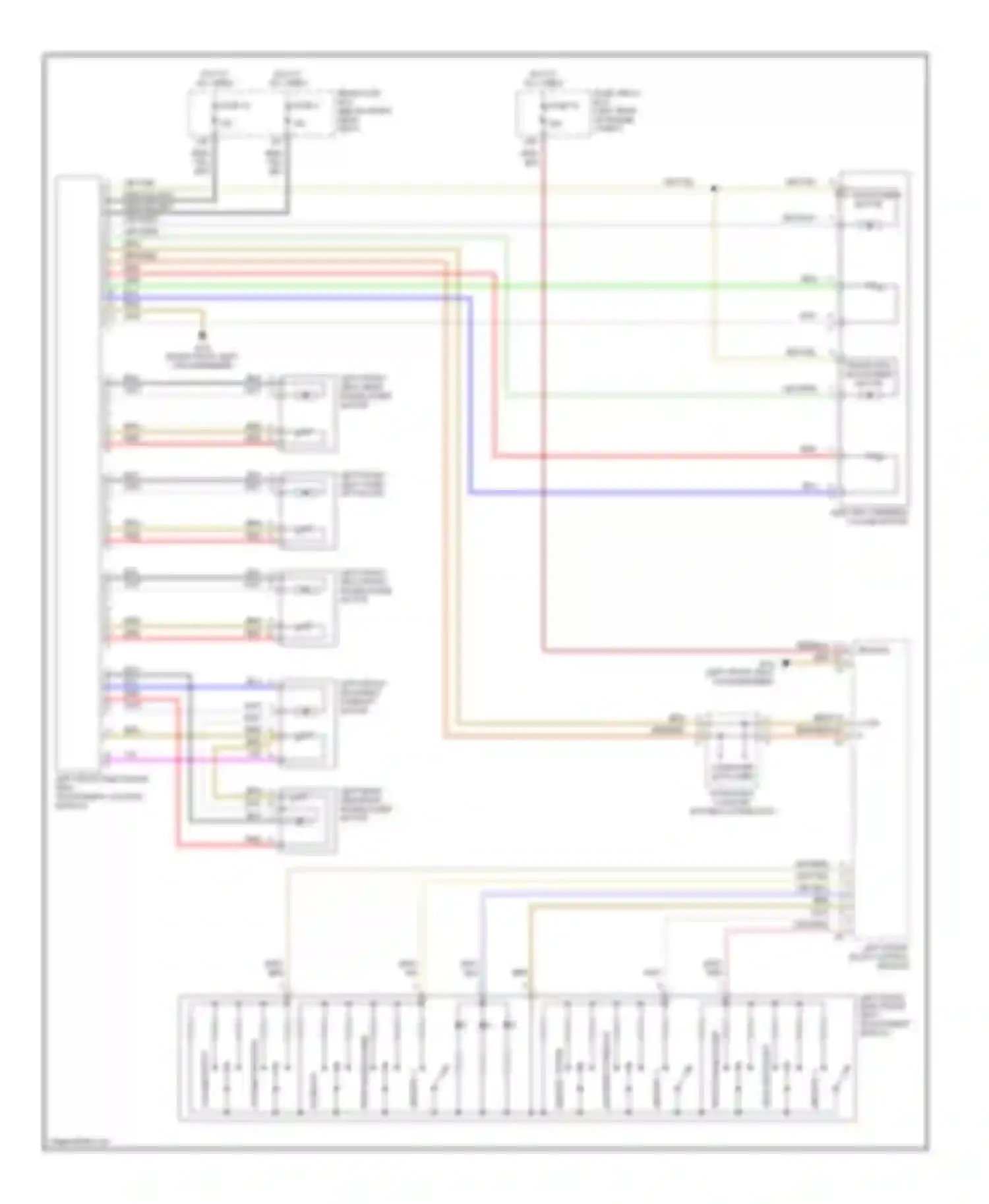E-class Mercedes-Benz W210/S210 facelift (1999-2003): Memory driver"s seat & power steering column circuit