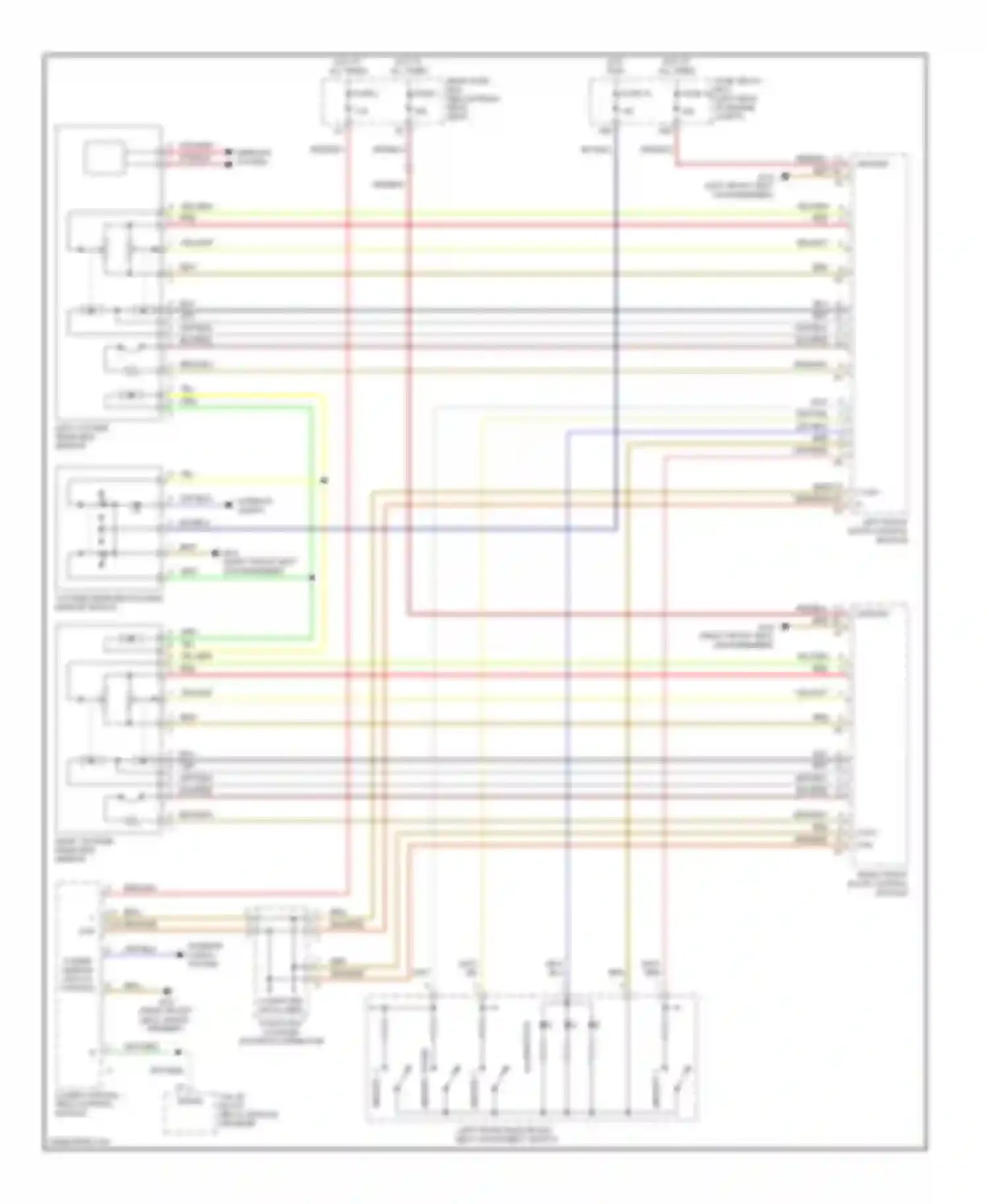 E-class Mercedes-Benz W210/S210 facelift (1999-2003): Memory mirrors circuit