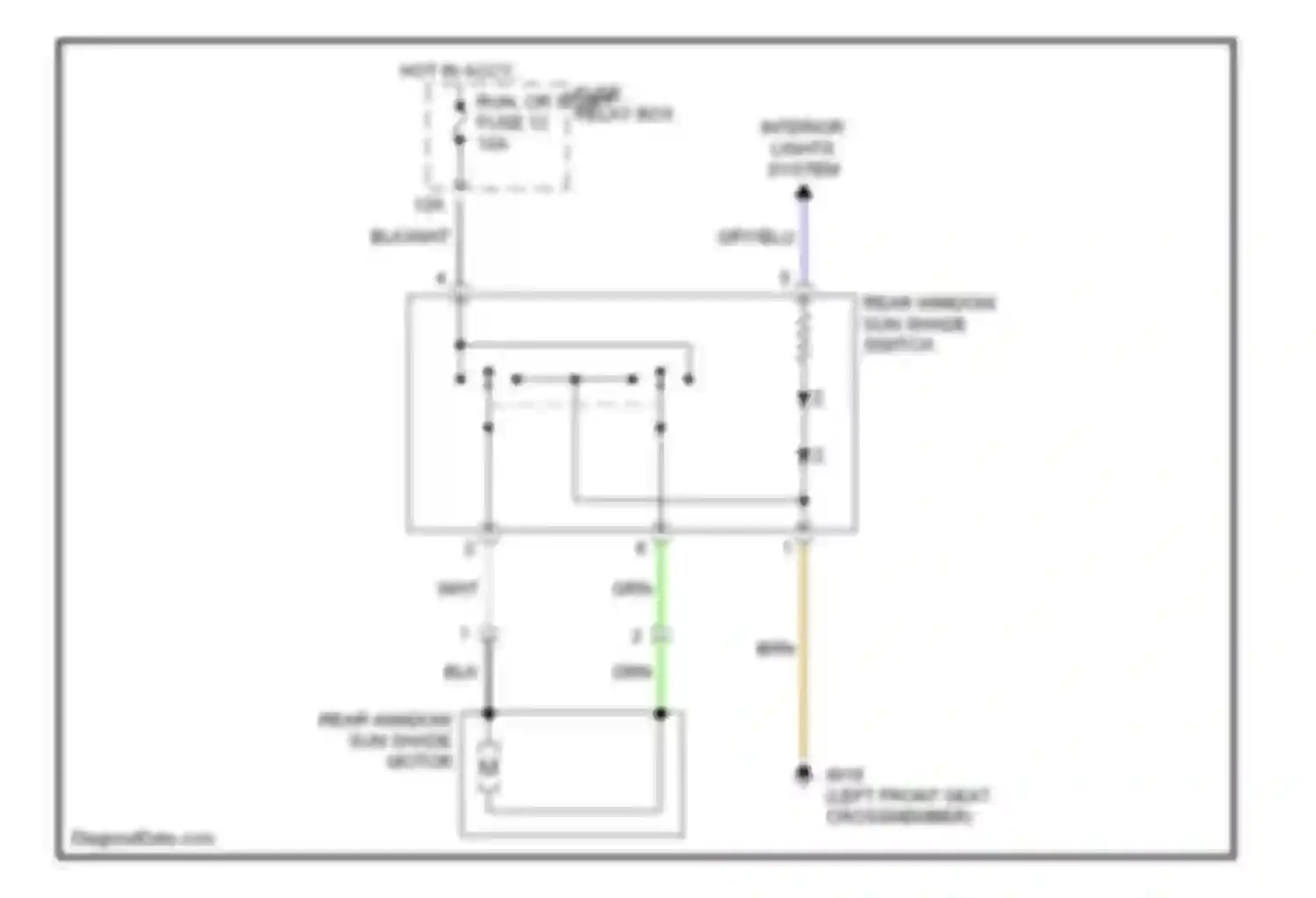 E-class Mercedes-Benz W210/S210 facelift (1999-2003): Rear window sun shade circuit