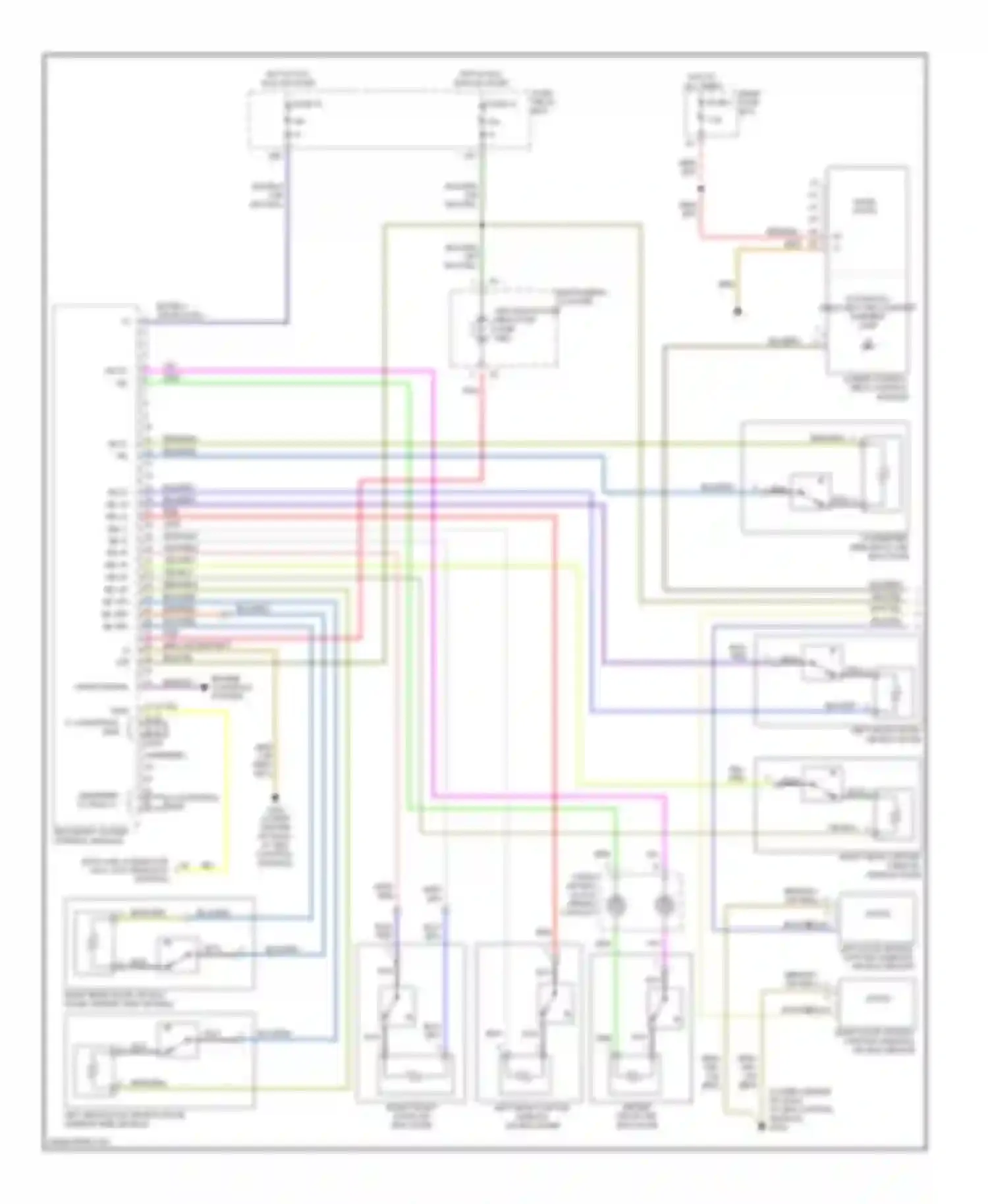 E-class Mercedes-Benz W210/S210 facelift (1999-2003): Supplemental restraints circuit (1 of 2)