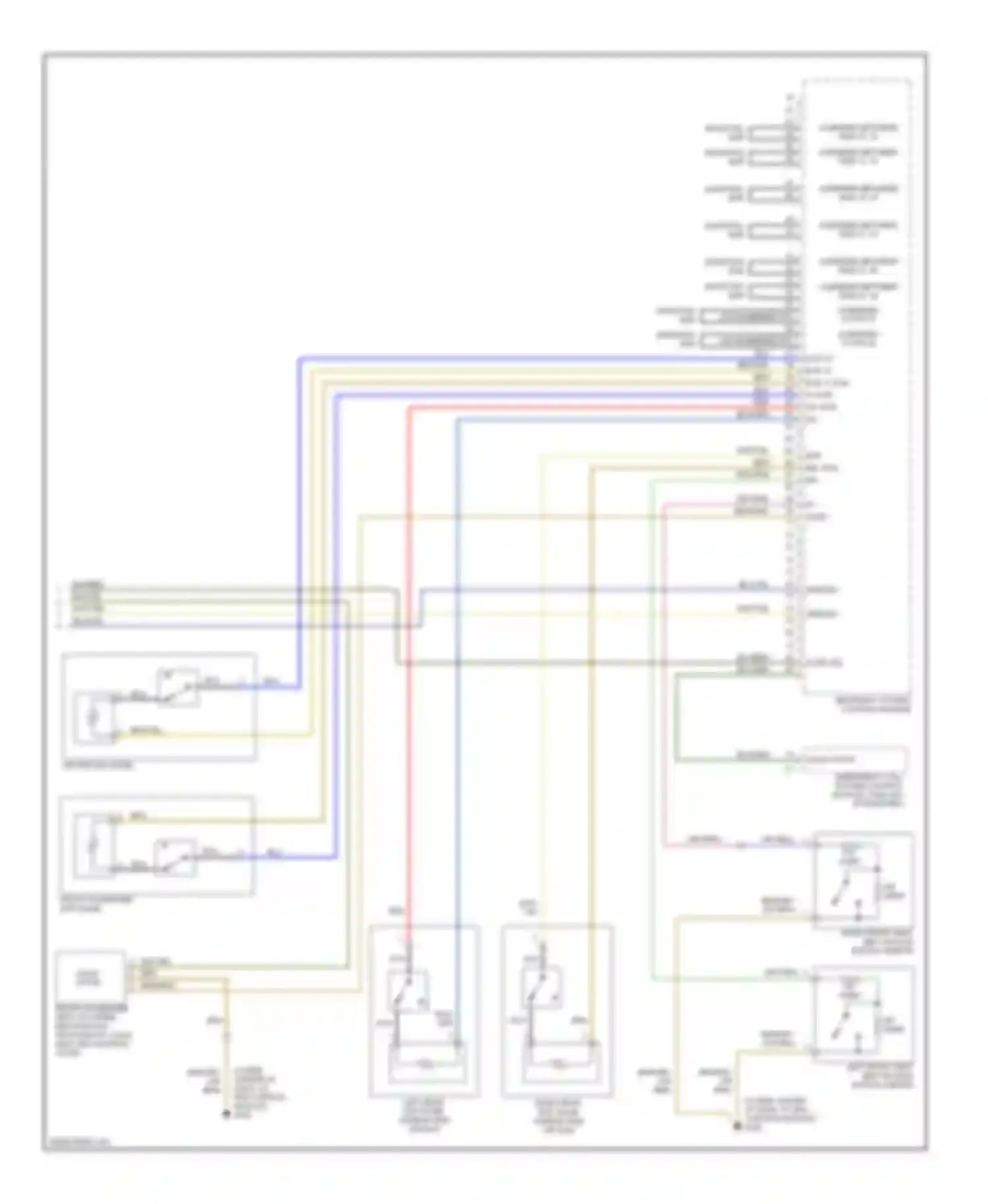 E-class Mercedes-Benz W210/S210 facelift (1999-2003): Supplemental restraints circuit (2 of 2)