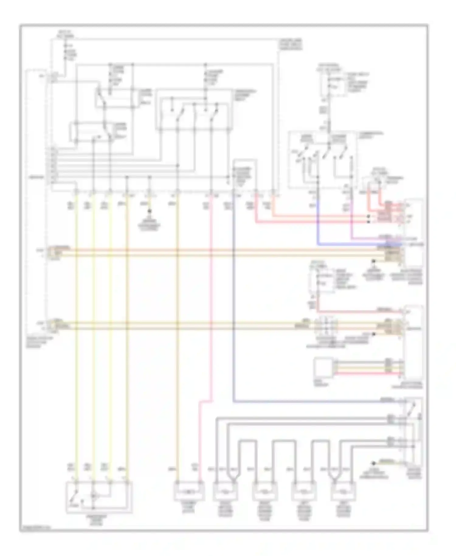 E-class Mercedes-Benz W210/S210 facelift (1999-2003): Front wiper/washer circuit