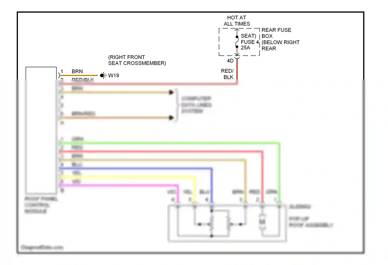 Wiring diagram blk for Mercedes-Benz E-class W210/S210 facelift (1999-2003) (23 of 37)