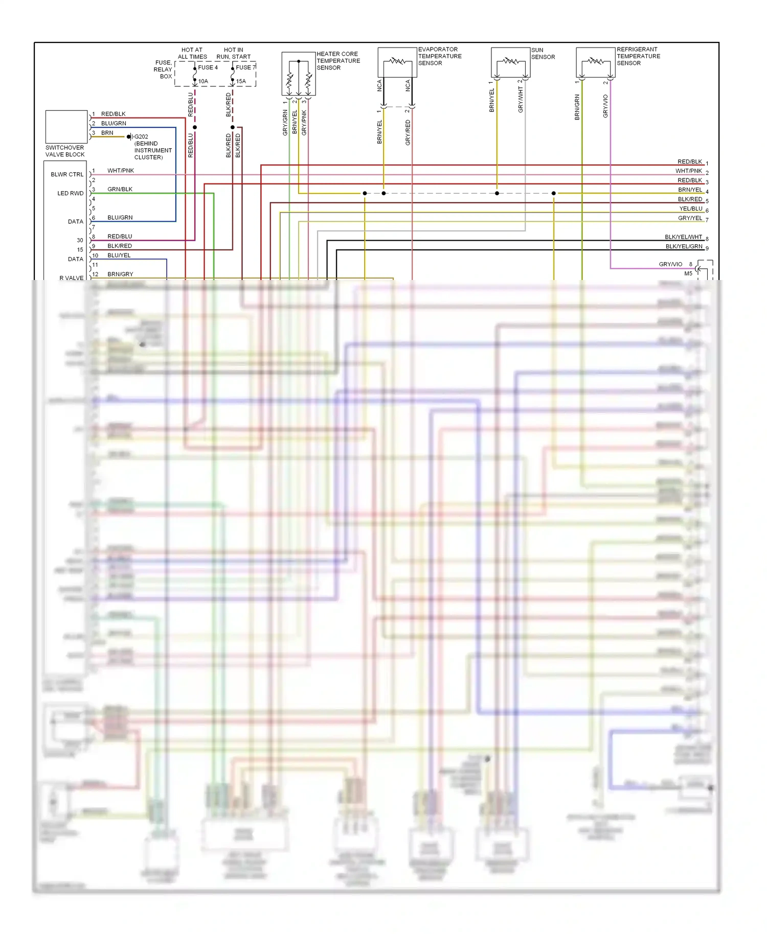 Wiring diagram blu for Mercedes-Benz E-class W210/S210 facelift (1999-2003) (3 of 32)
