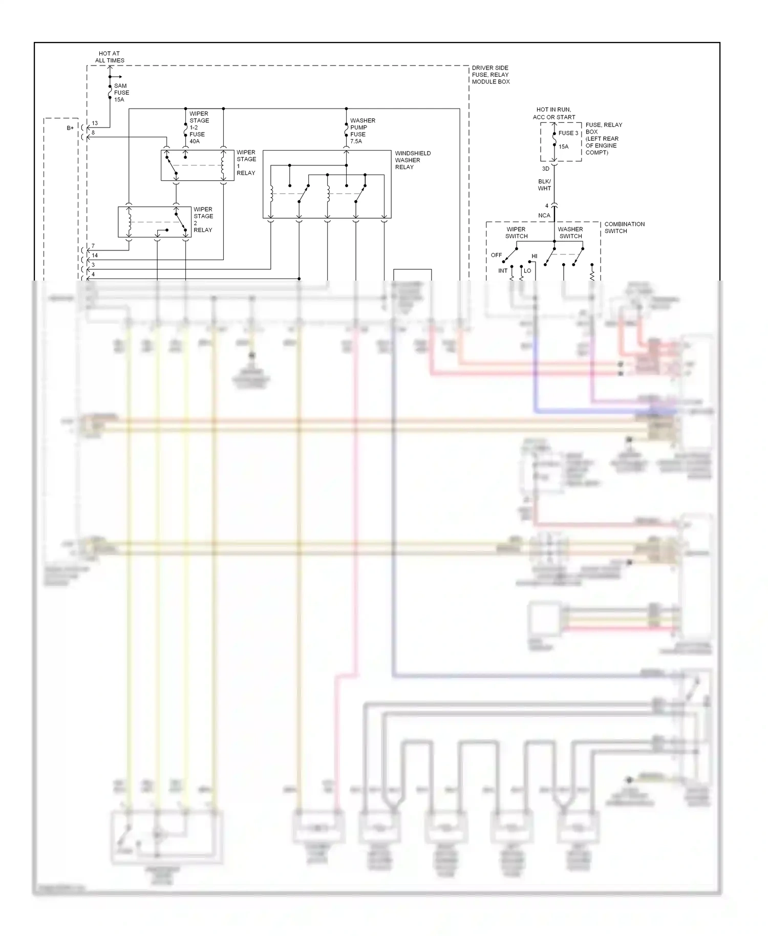 Wiring diagram blu for Mercedes-Benz E-class W210/S210 facelift (1999-2003) (23 of 32)