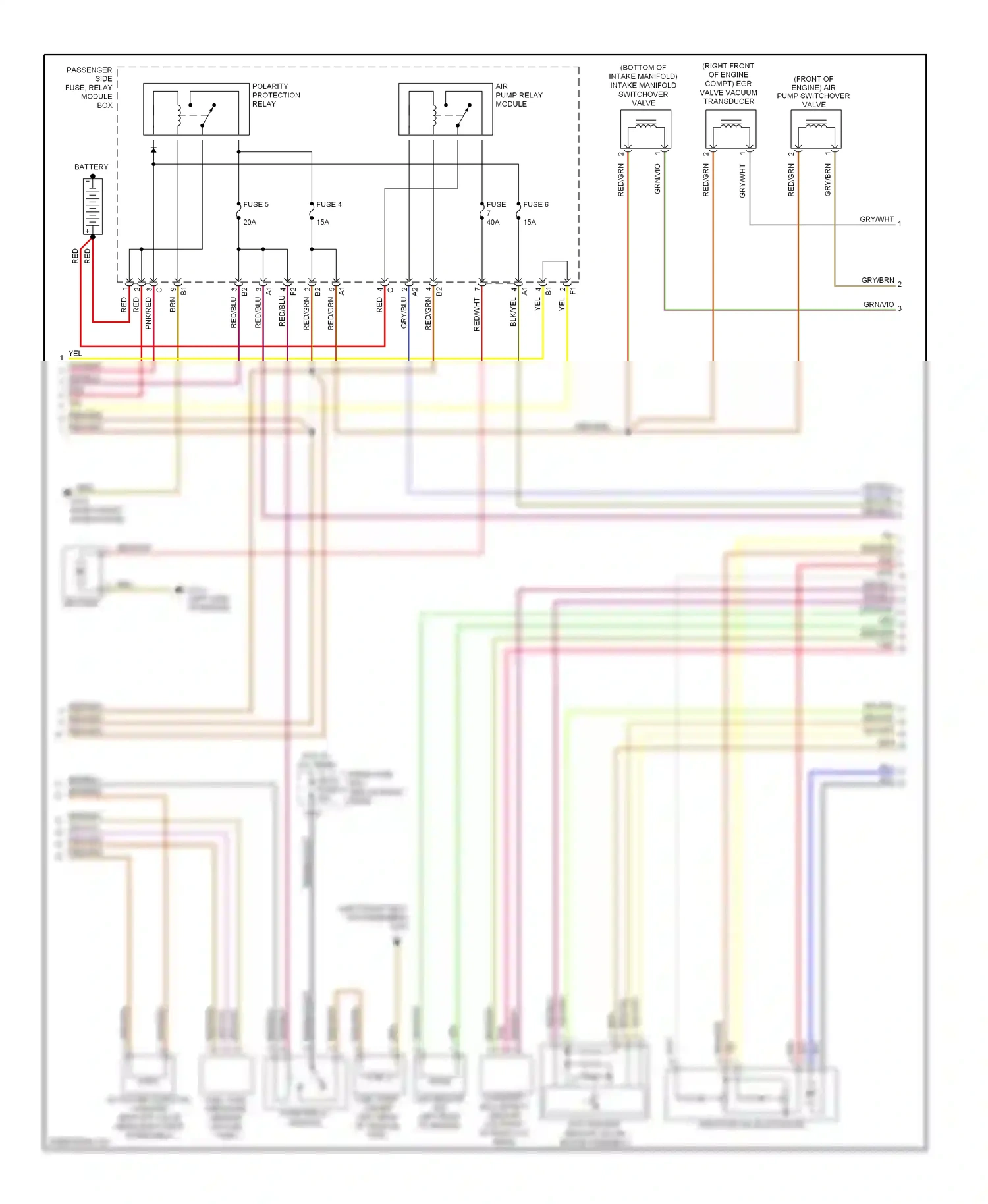 Wiring diagram blu for Mercedes-Benz E-class W210/S210 facelift (1999-2003) (9 of 32)