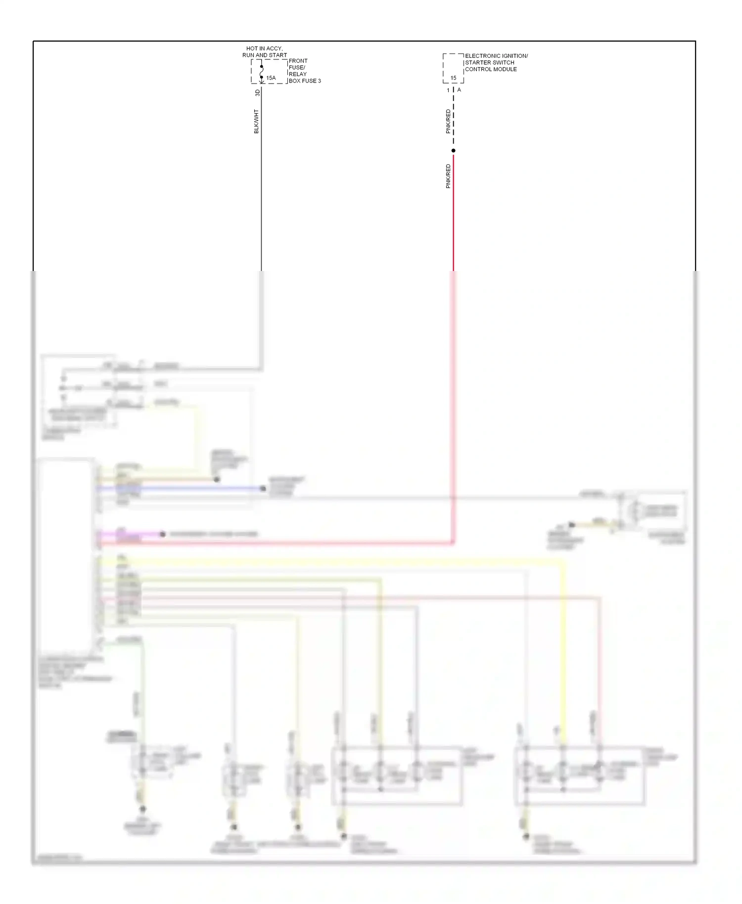 Wiring diagram electronic ignition - starter switch control module for Mercedes-Benz E-class W210/S210 facelift (1999-2003) (5 of 8)