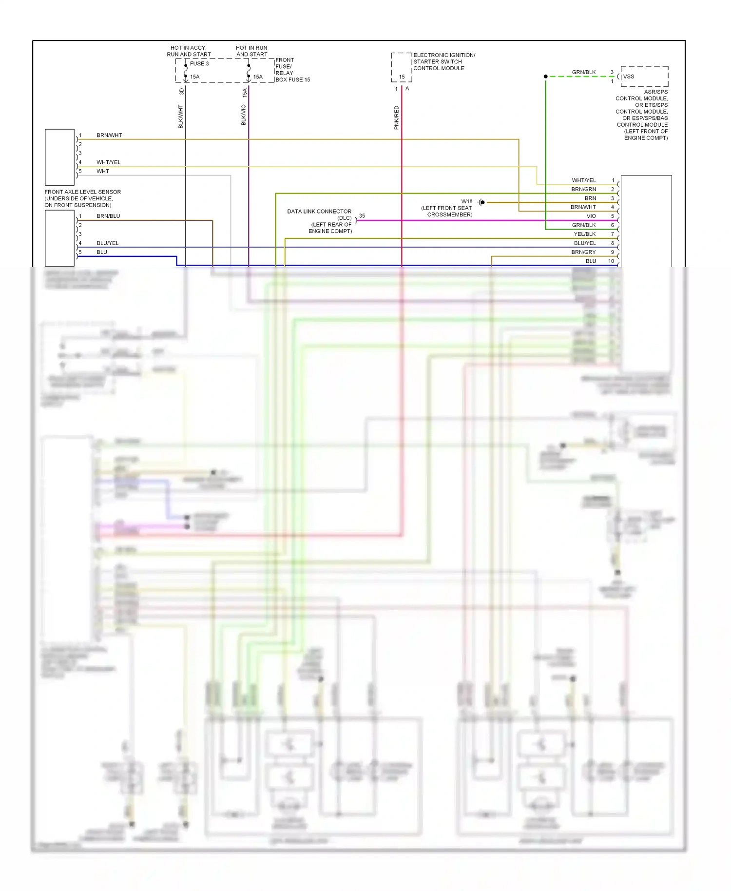 Wiring diagram nca for Mercedes-Benz E-class W210/S210 facelift (1999-2003) (8 of 26)