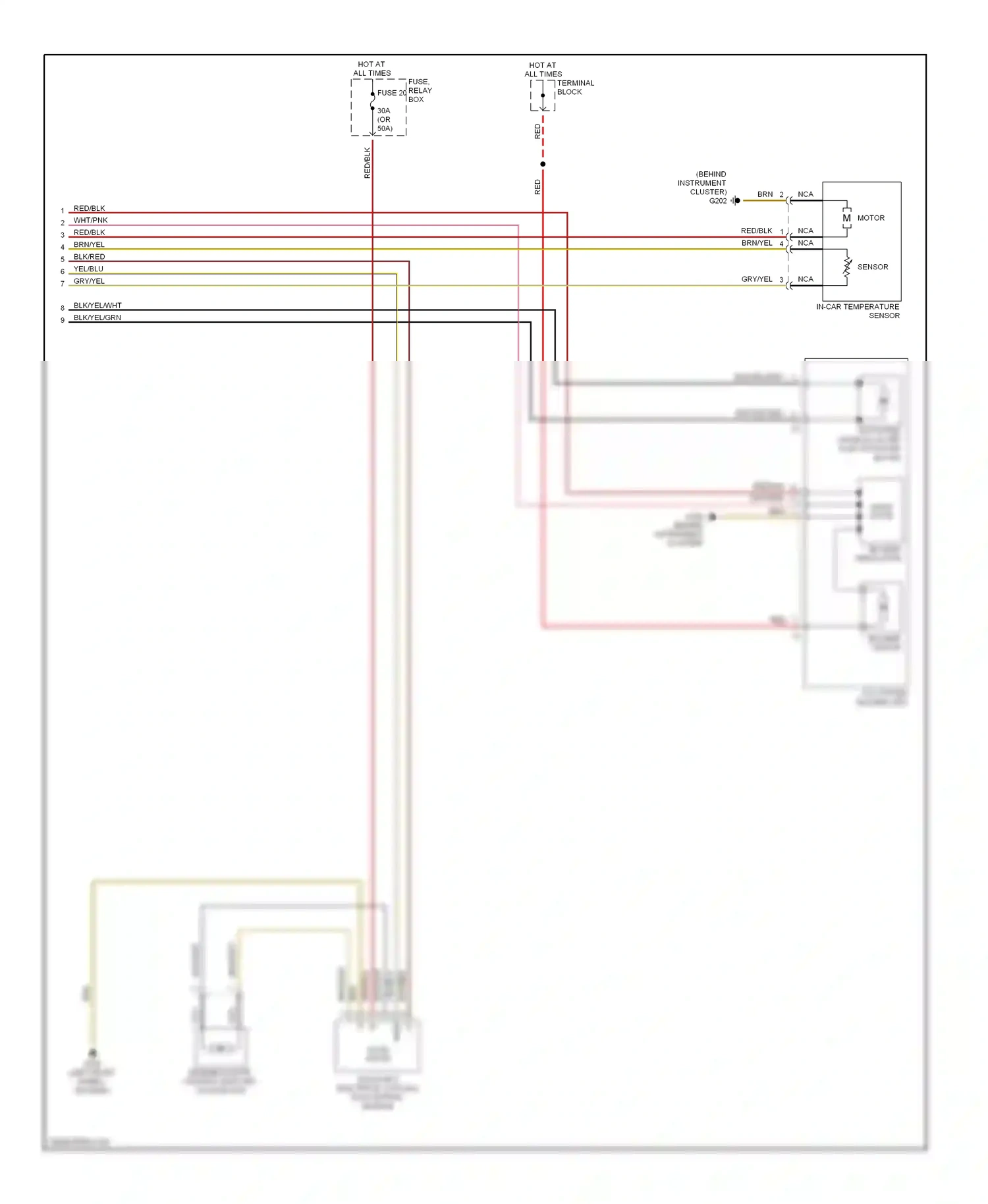 Wiring diagram nca for Mercedes-Benz E-class W210/S210 facelift (1999-2003) (4 of 26)