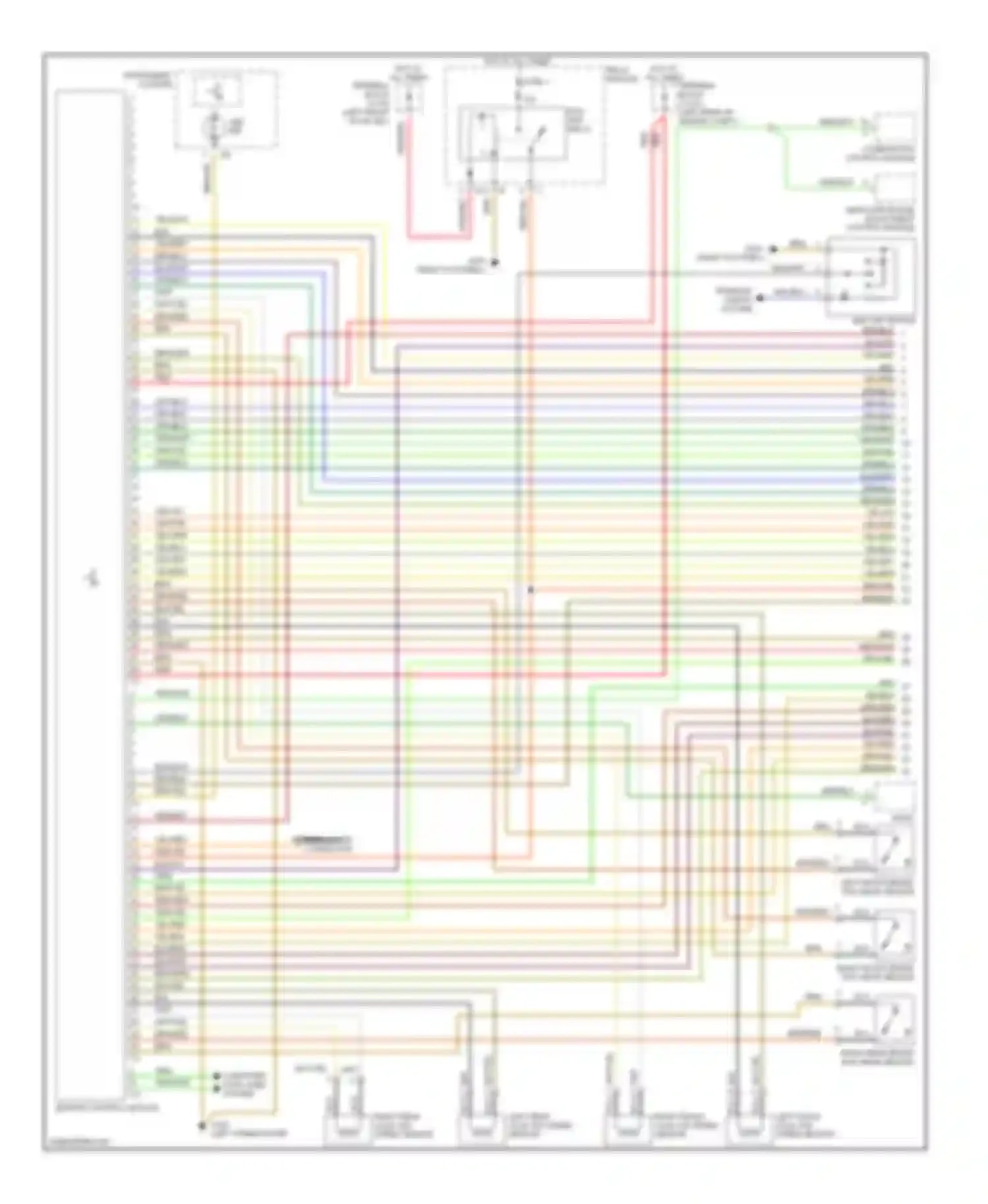 E-class Mercedes-Benz W210/S210 (1995-1999): Anti-lock brake circuits, with electronic stability program (1
of 2)