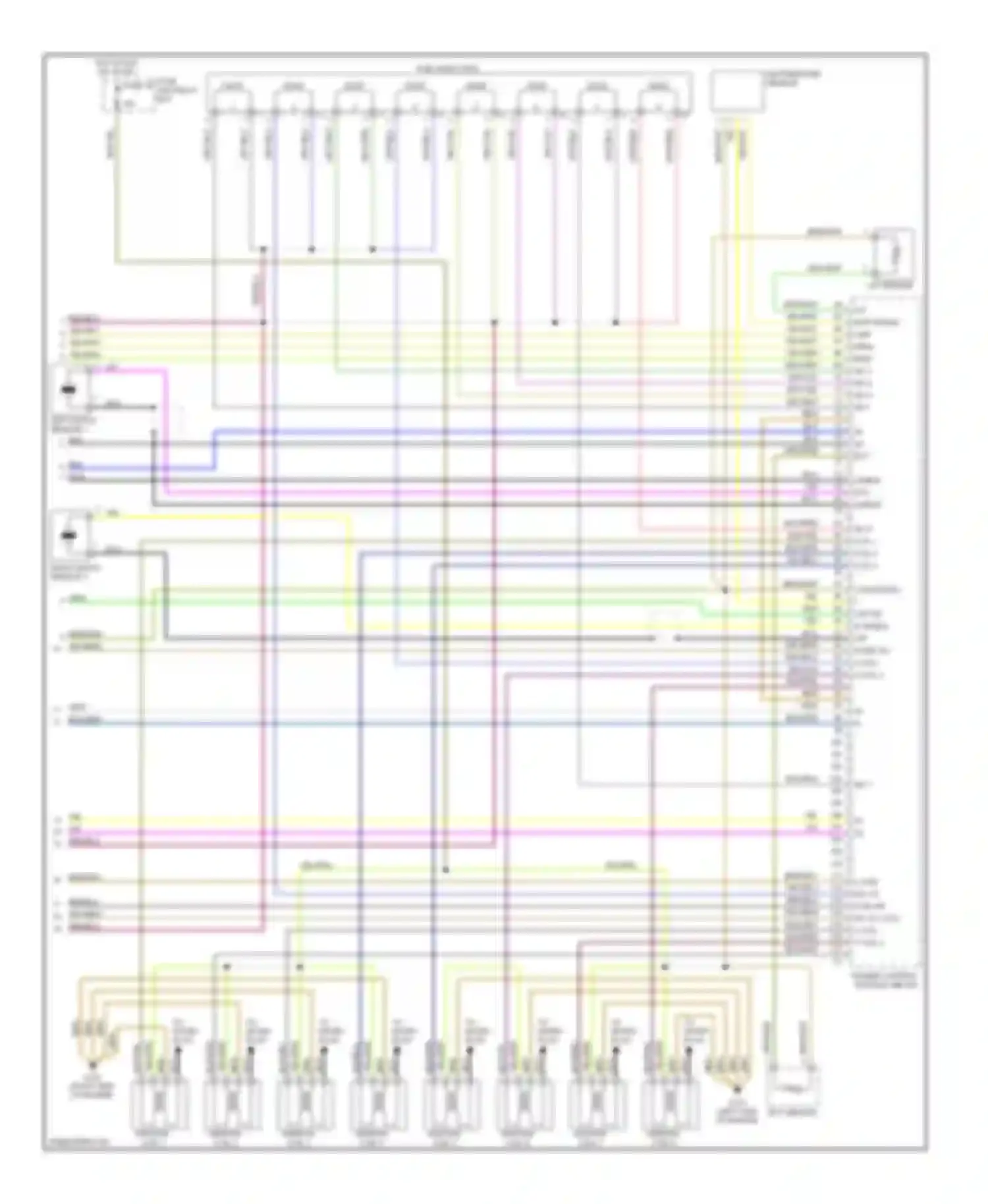 E-class Mercedes-Benz W210/S210 (1995-1999): Wiring diagram engine performance 4.2ls (3 of 3)