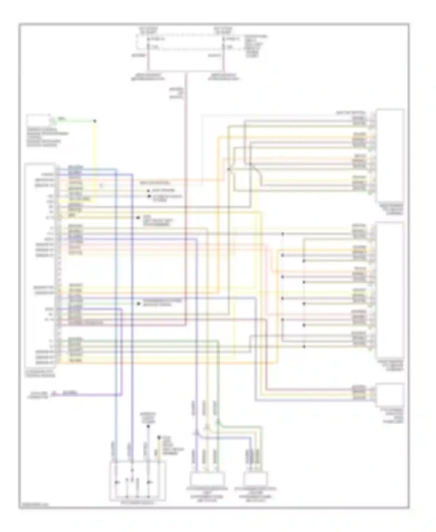 E-class Mercedes-Benz W210/S210 (1995-1999): Parktronic circuit