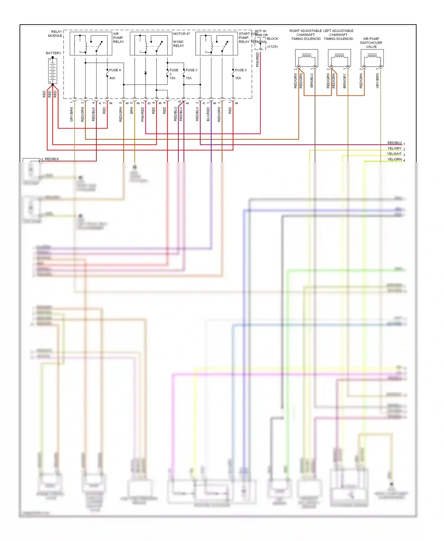 Wiring diagram ckp sensor for Mercedes-Benz E-class W210/S210 (1995-1999) (2 of 2)